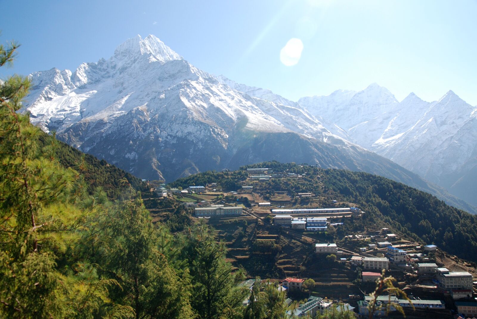 Nikon D80 sample photo. Nepal, namche bazaar, mountains photography