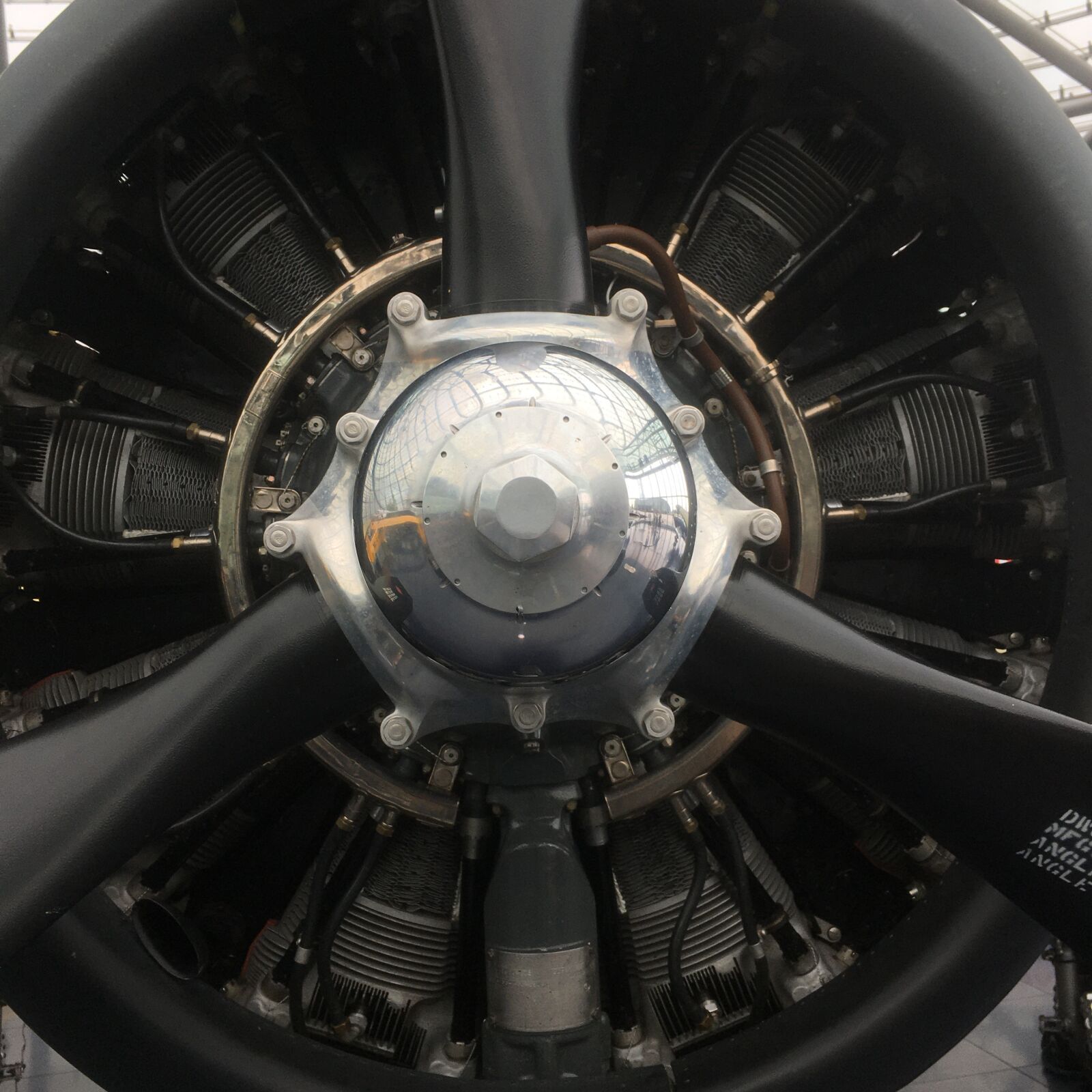 iPhone 6s back camera 4.15mm f/2.2 sample photo. Aircraft, propeller, turbine photography