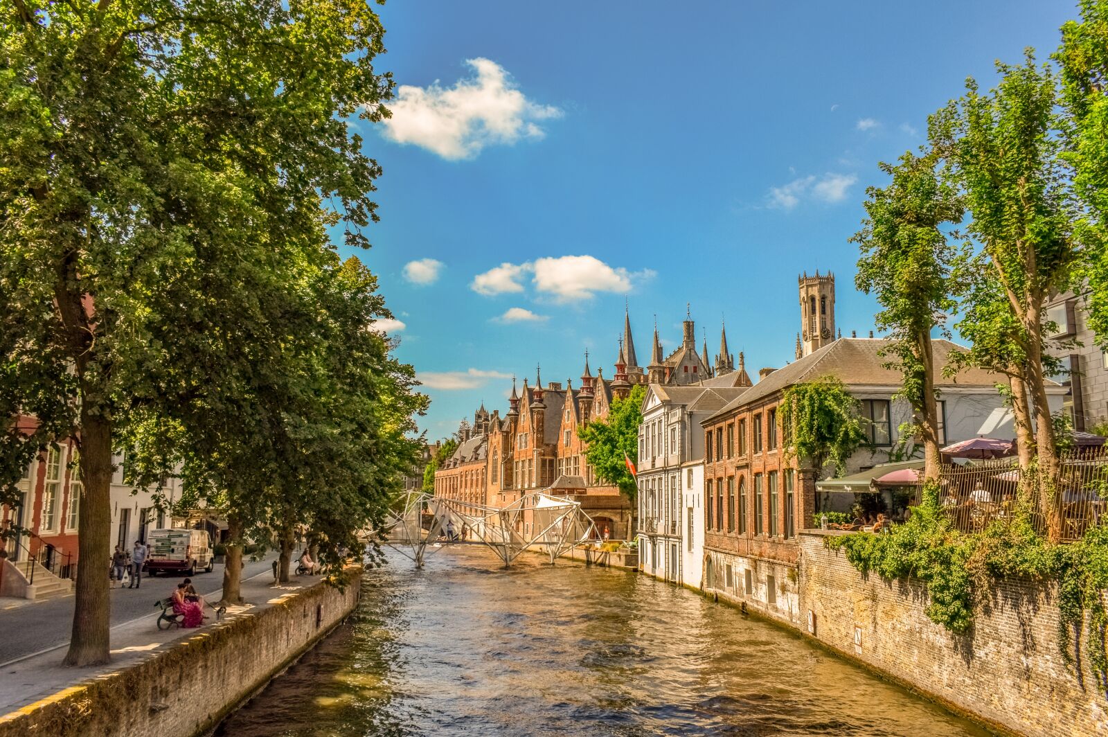 Nikon D3300 sample photo. Belgium, brugge, canal photography