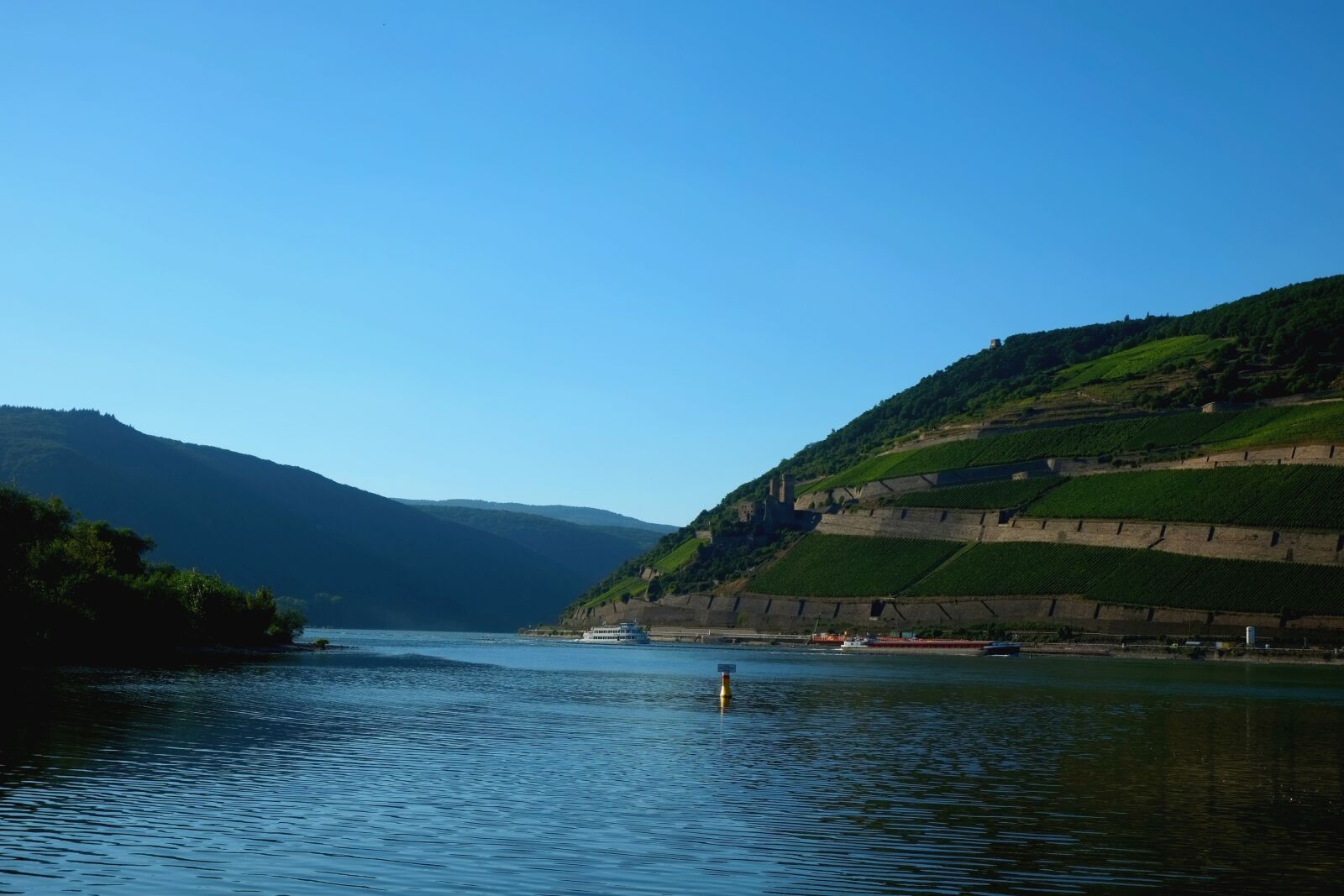 Fujifilm X-E1 sample photo. Rhine valley, river, viewpoint photography