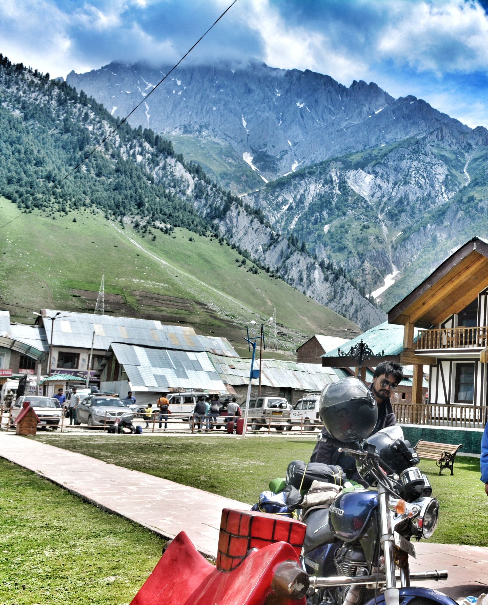 Nikon D5200 sample photo. Biker, kashmir, india photography