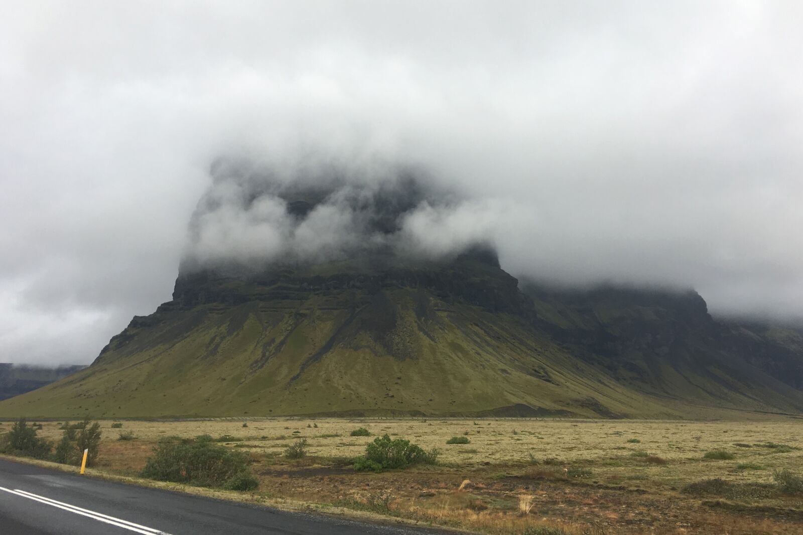 Apple iPhone 6s sample photo. Iceland, clouds, hill photography