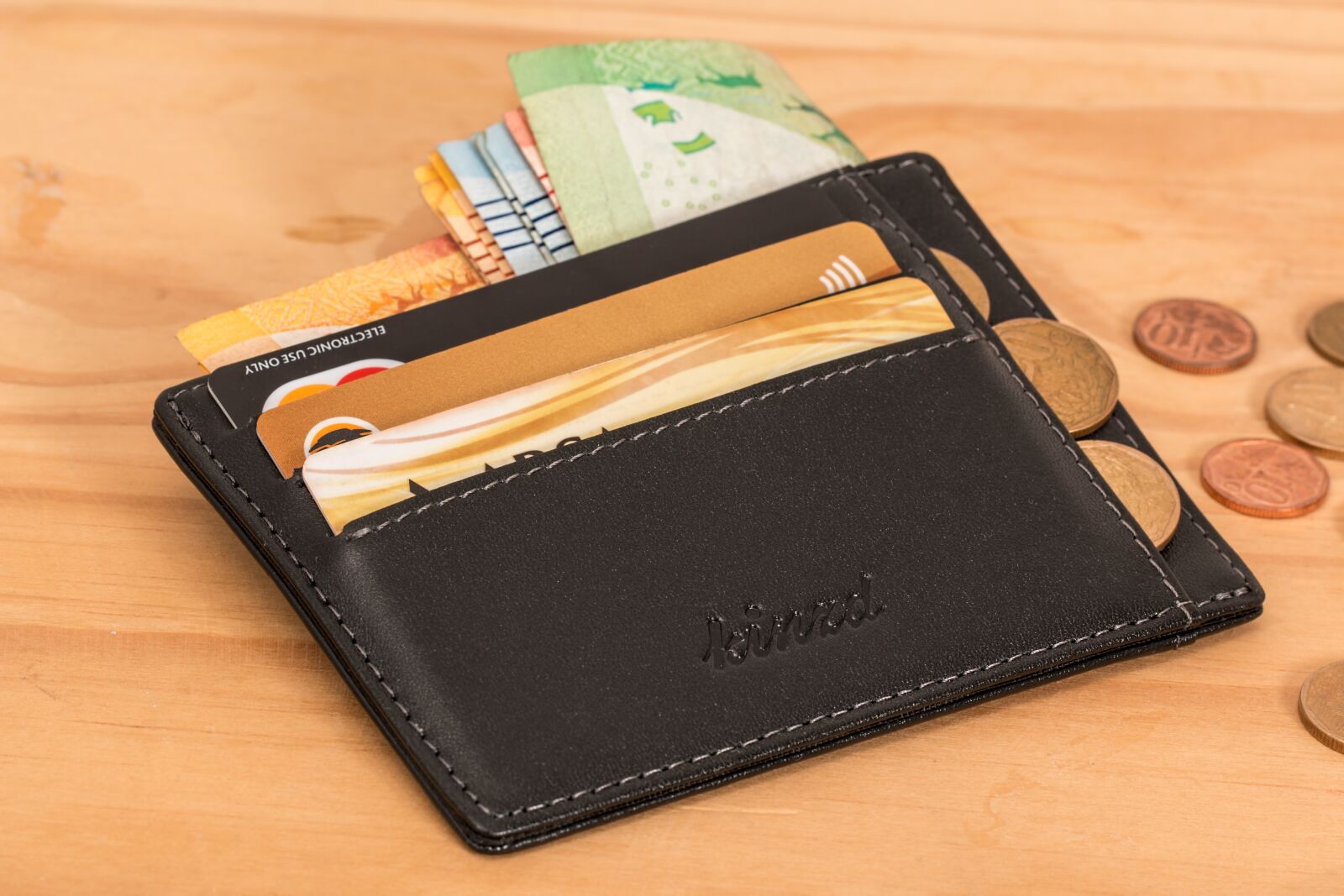 Canon EF 100mm F2.8L Macro IS USM sample photo. Wallet, credit card, cash photography