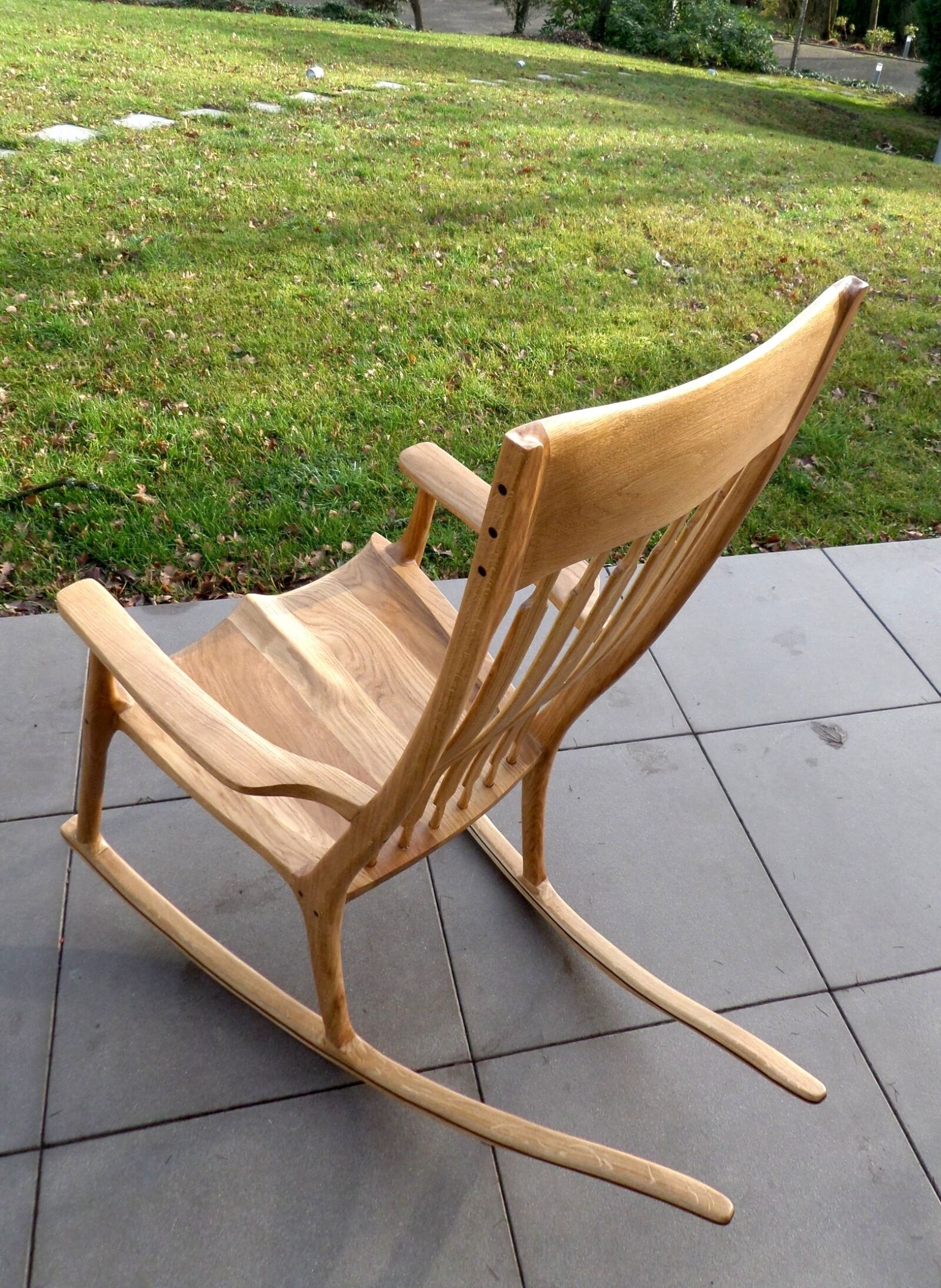 Samsung WB30F/WB31F/WB32F sample photo. Rocking chair, walnut, seat photography