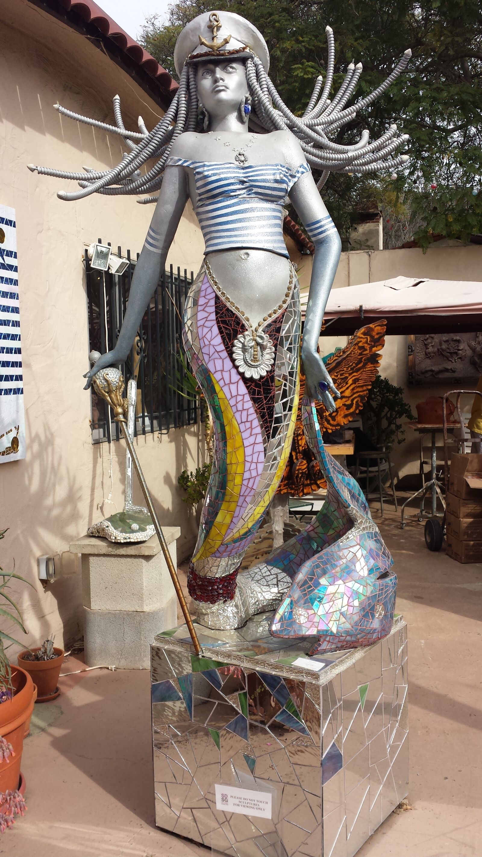 Samsung SGH-M919 sample photo. Sculpture, mermaid, sailor photography