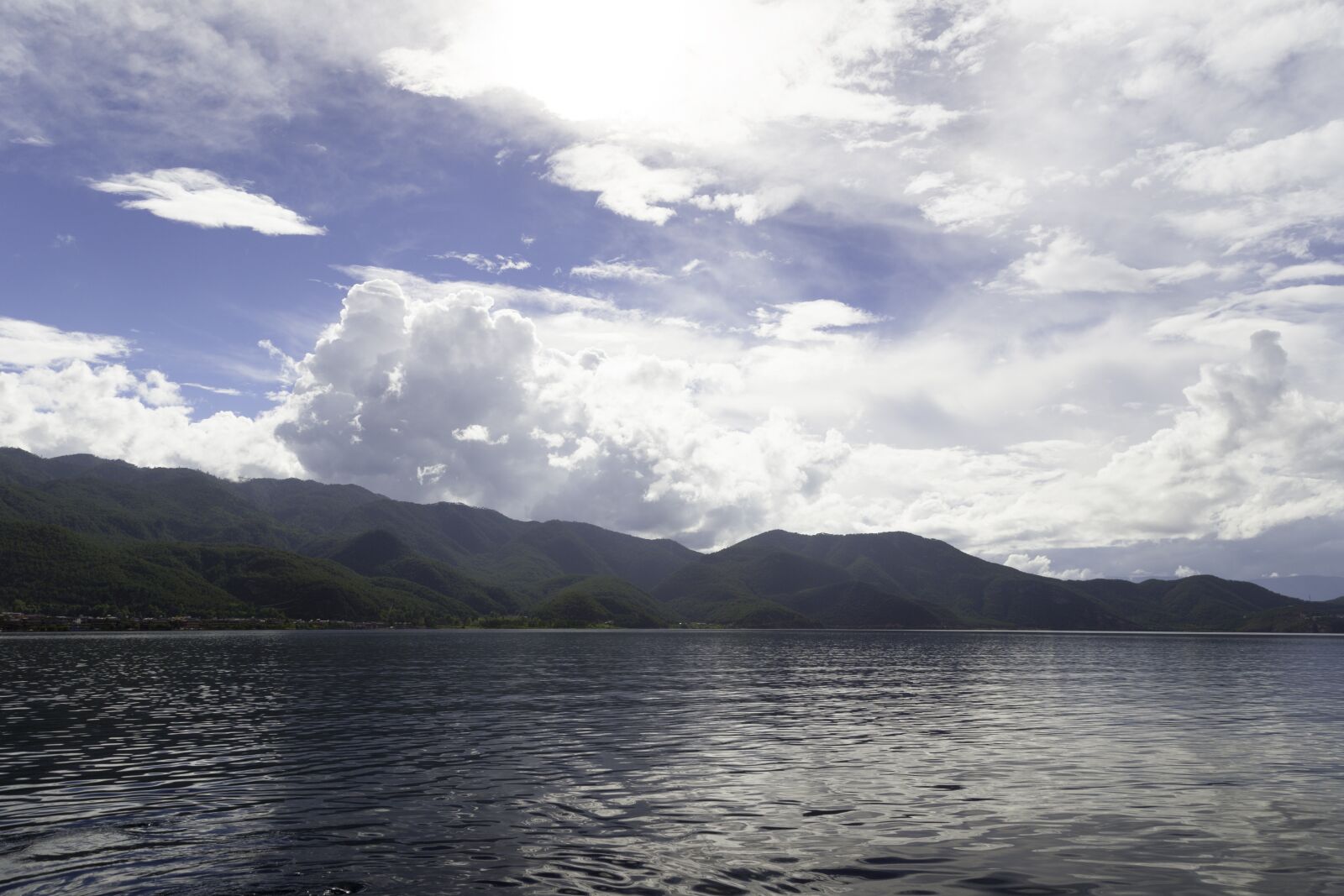 Canon EOS 6D + Canon EF 24-105mm F4L IS USM sample photo. Lugu lake, lake, sunny photography
