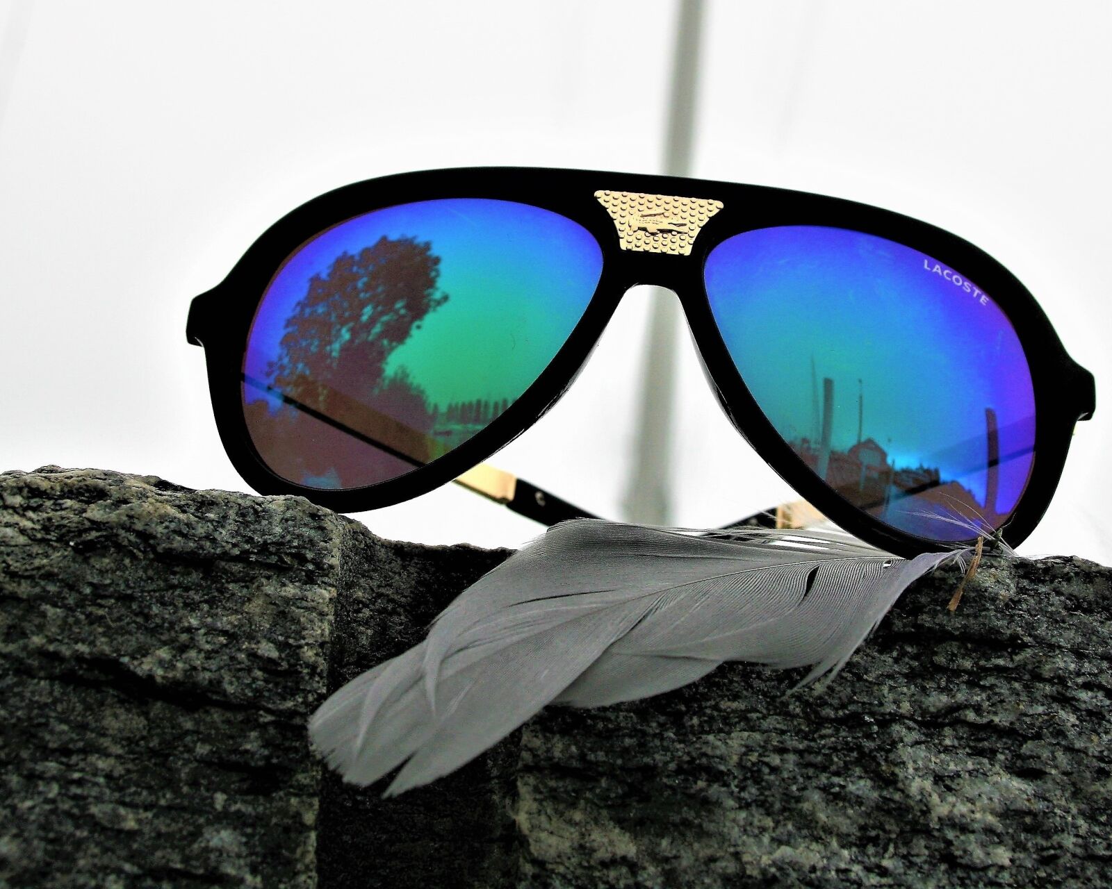 Canon EOS 400D (EOS Digital Rebel XTi / EOS Kiss Digital X) sample photo. Glasses, lacoste, brand photography