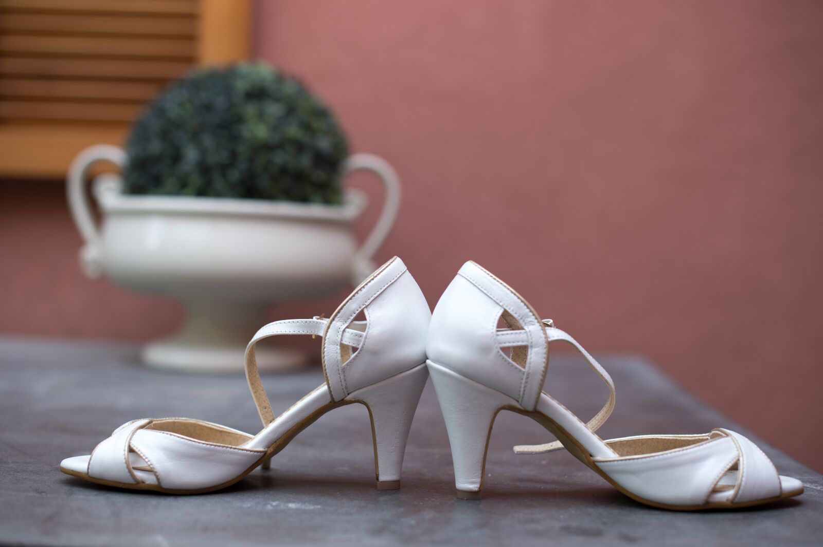 Nikon D4 sample photo. Wedding, white, shoes photography