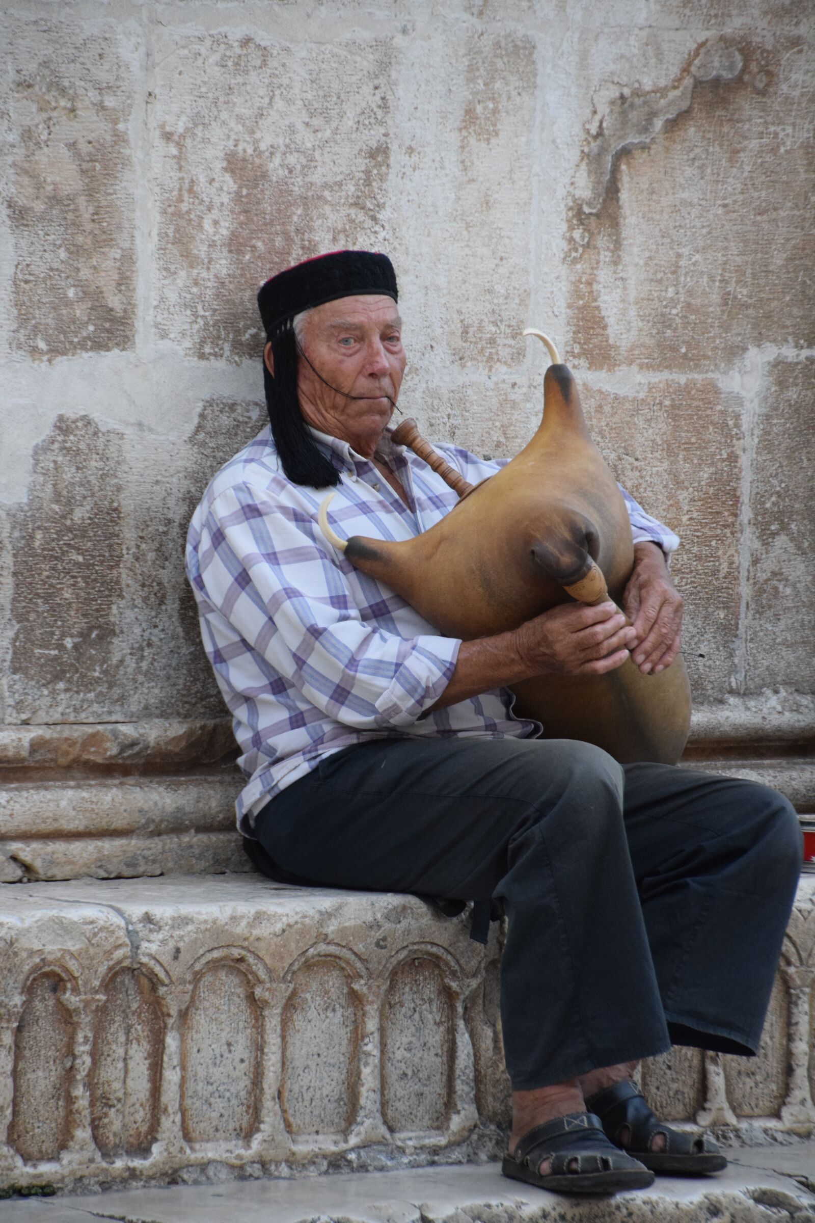 Nikon D5300 sample photo. Bagpipe, man, croatia photography