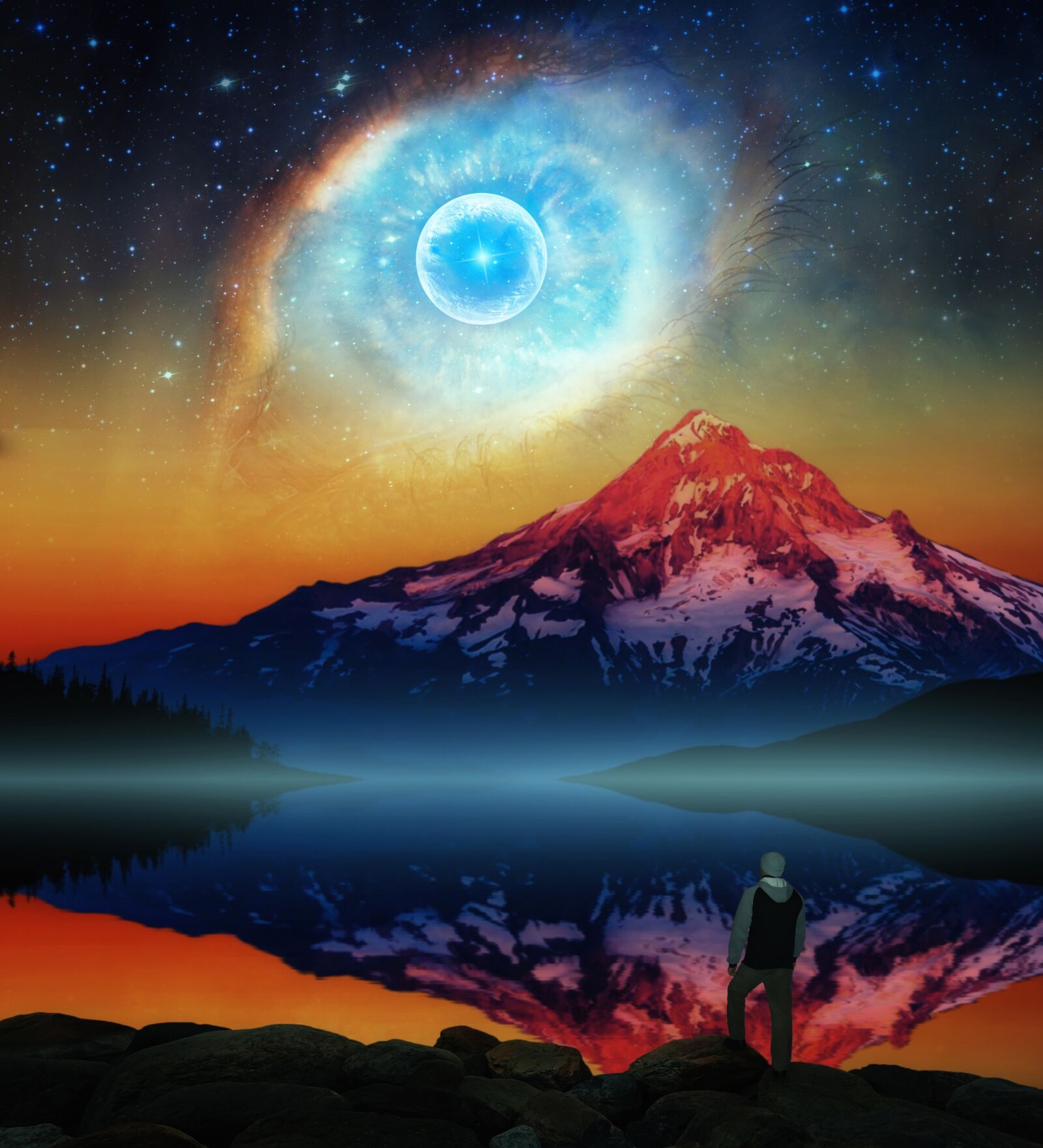 Nikon D80 sample photo. Photoshop, photo montage, cosmos photography