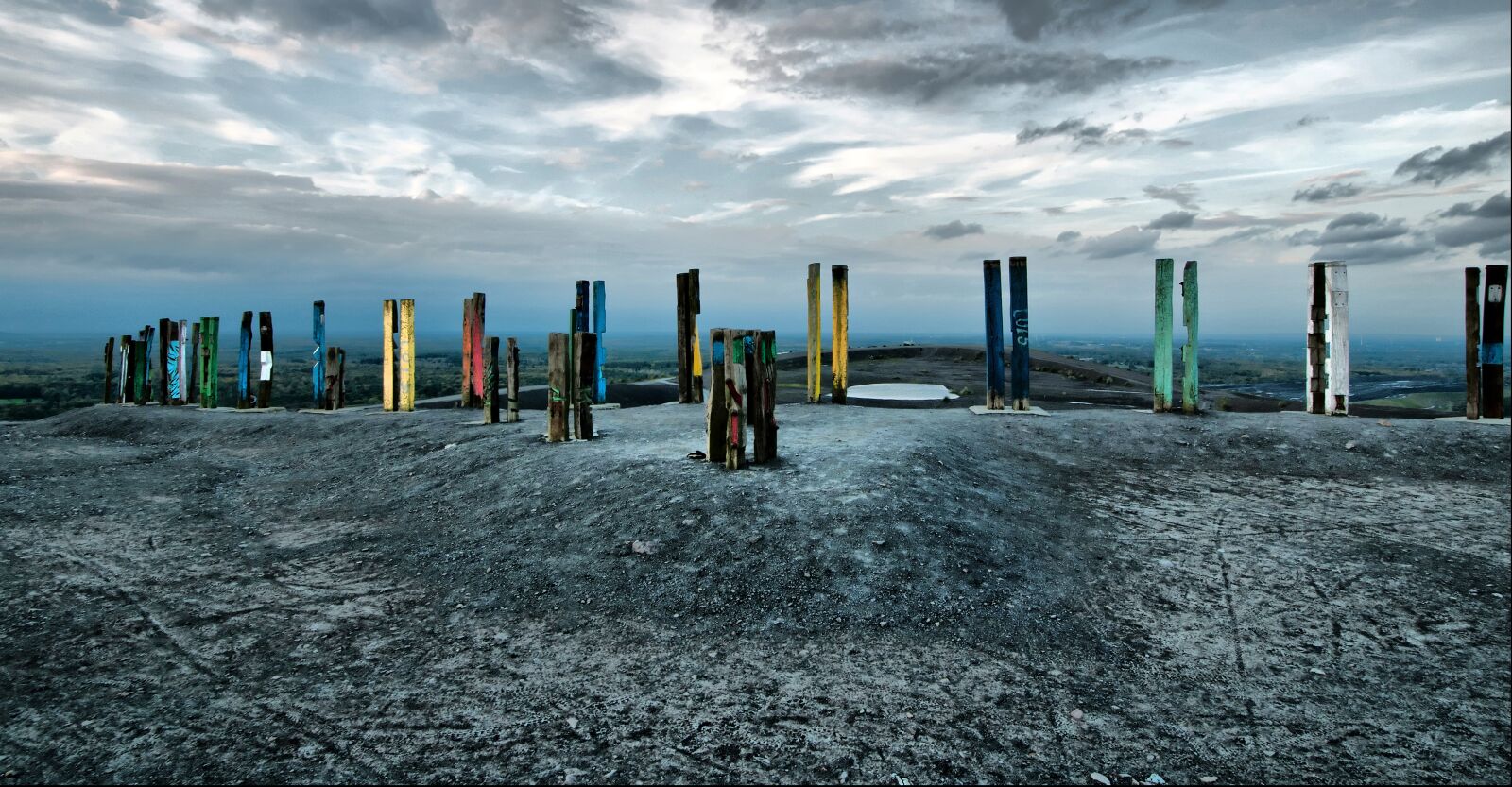 Nikon D300S sample photo. Dump, mine tailings, steles photography