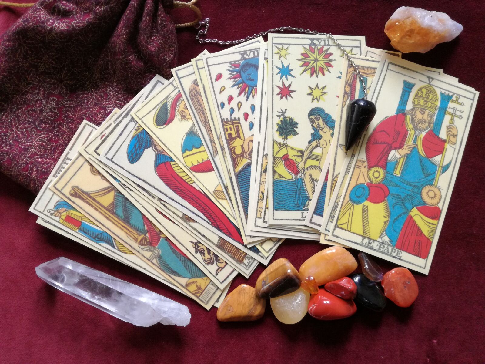 HUAWEI P9 LITE sample photo. Tarot, crystals, pendulum photography