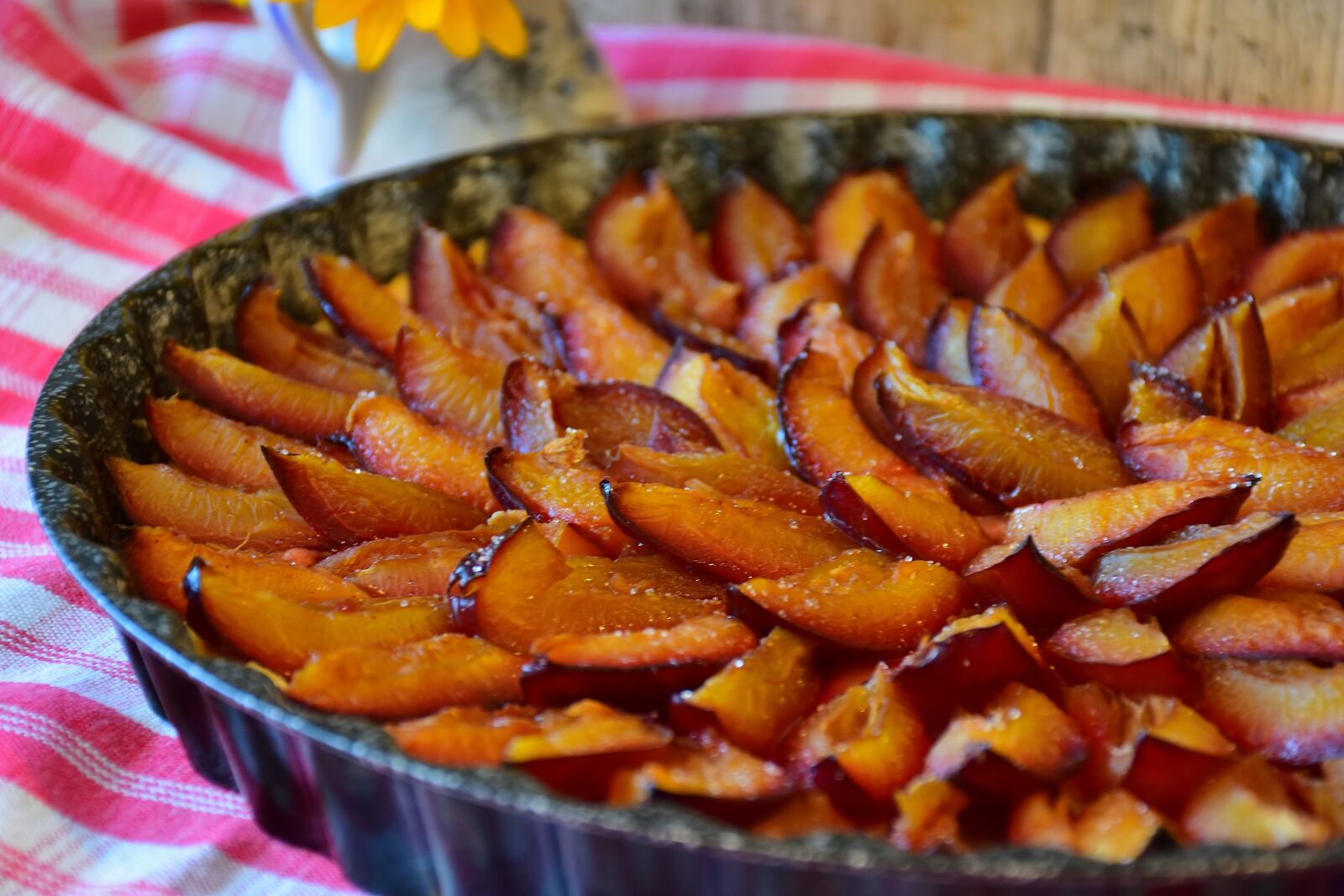 Nikon D7200 sample photo. Plum cake, cake, plums photography