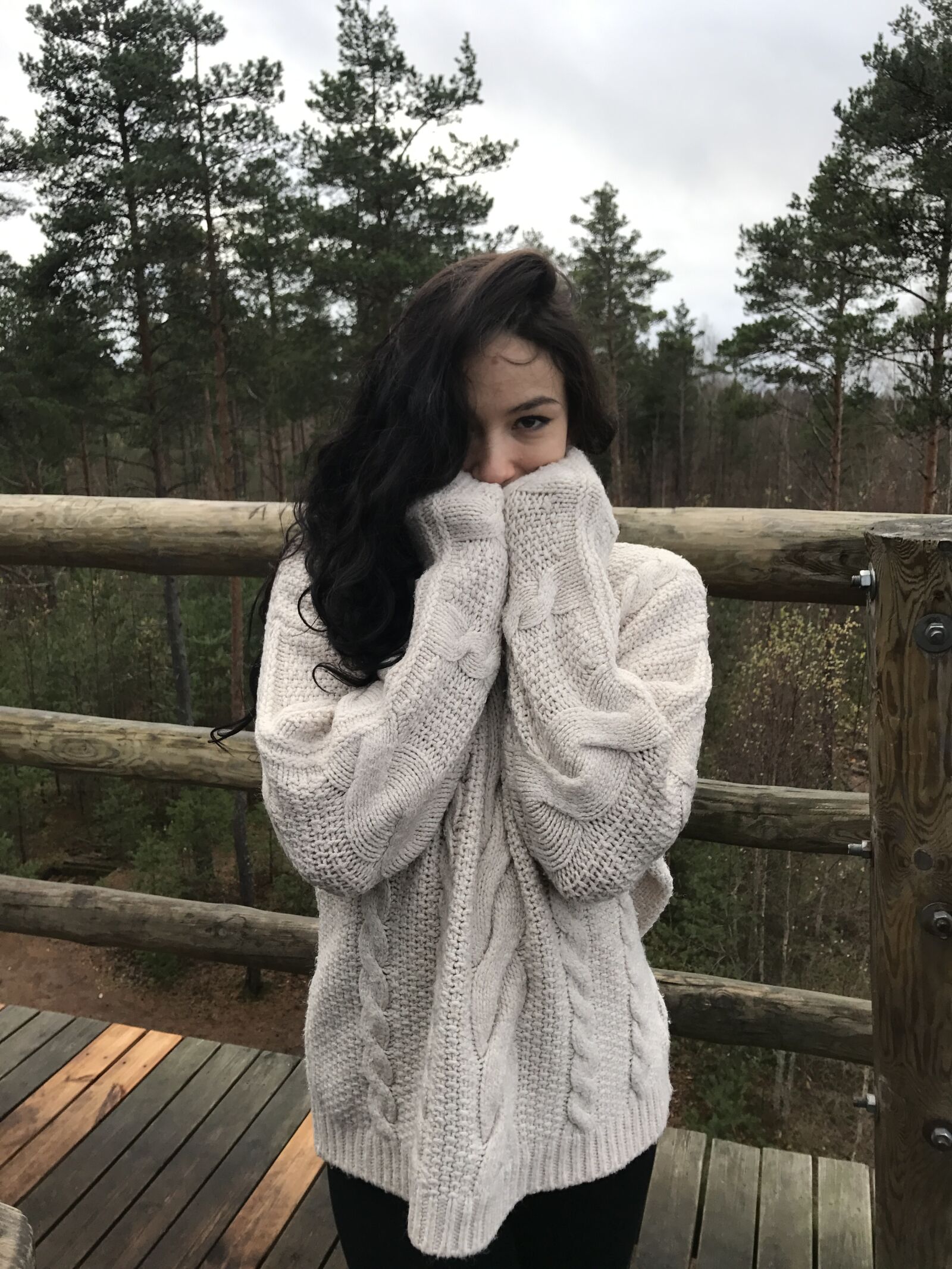 iPhone 7 back camera 3.99mm f/1.8 sample photo. Girl, forest, forests photography