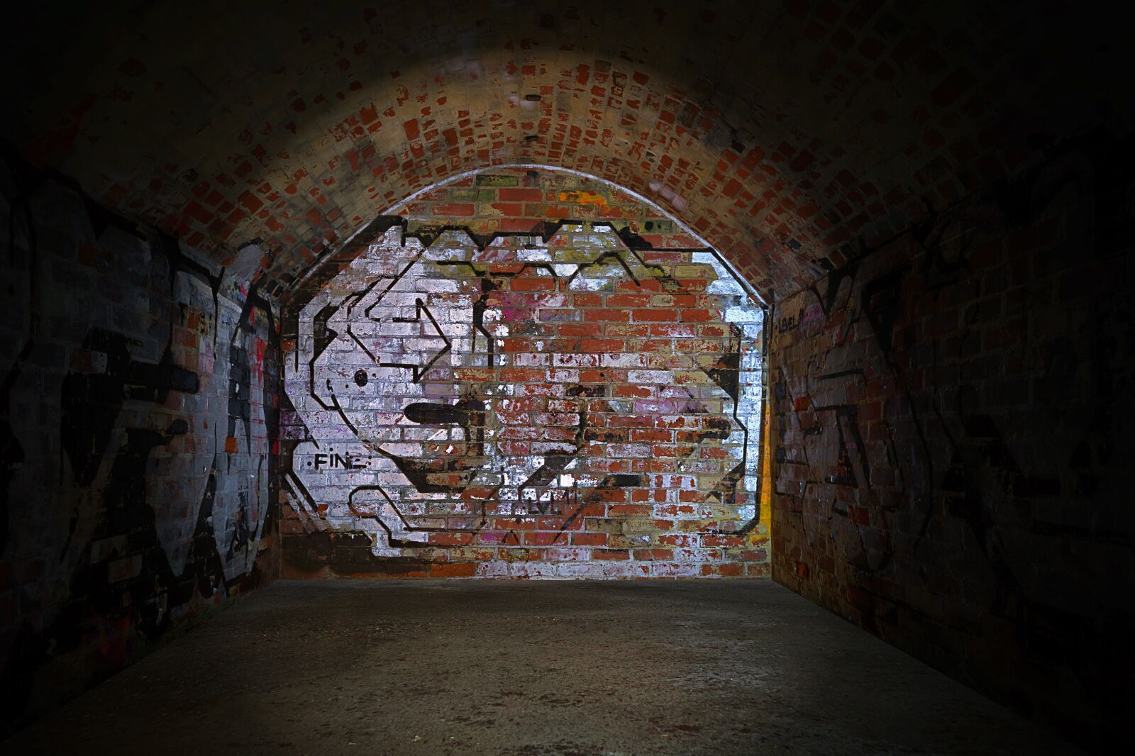 Nikon D3300 sample photo. The tunnel, wall, abandoned photography