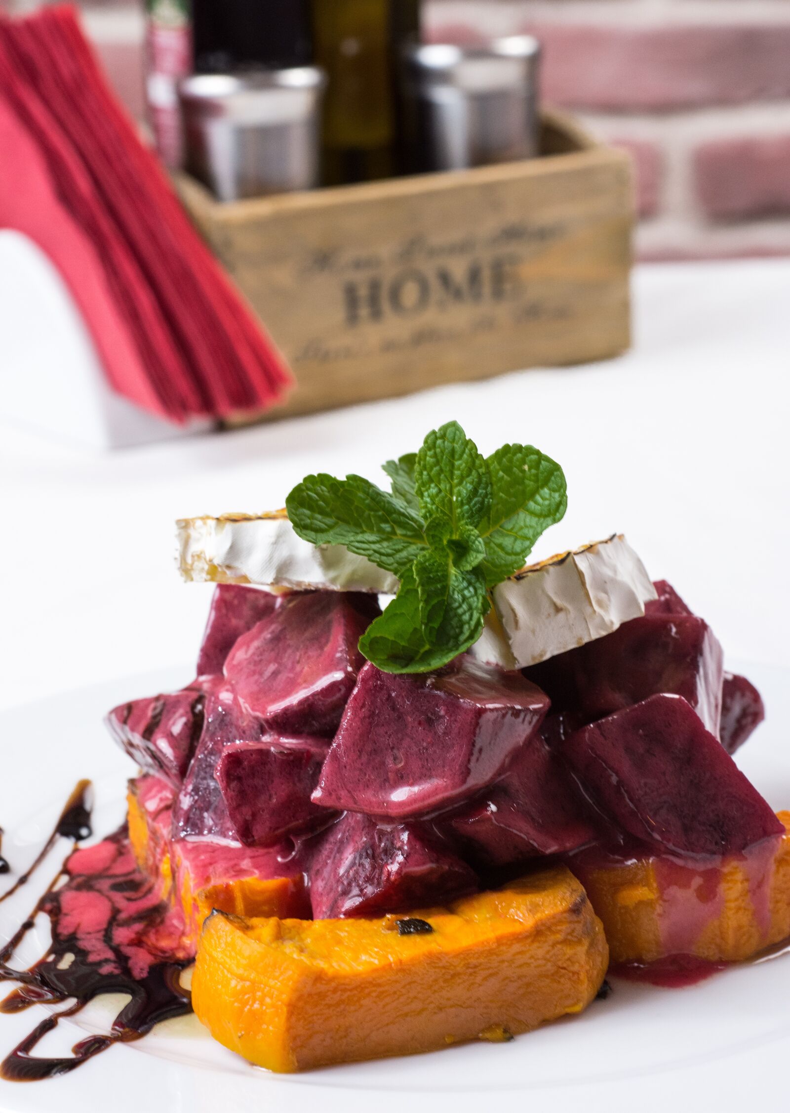 Nikon D7200 sample photo. Gourmet salad, pumpkin salad photography
