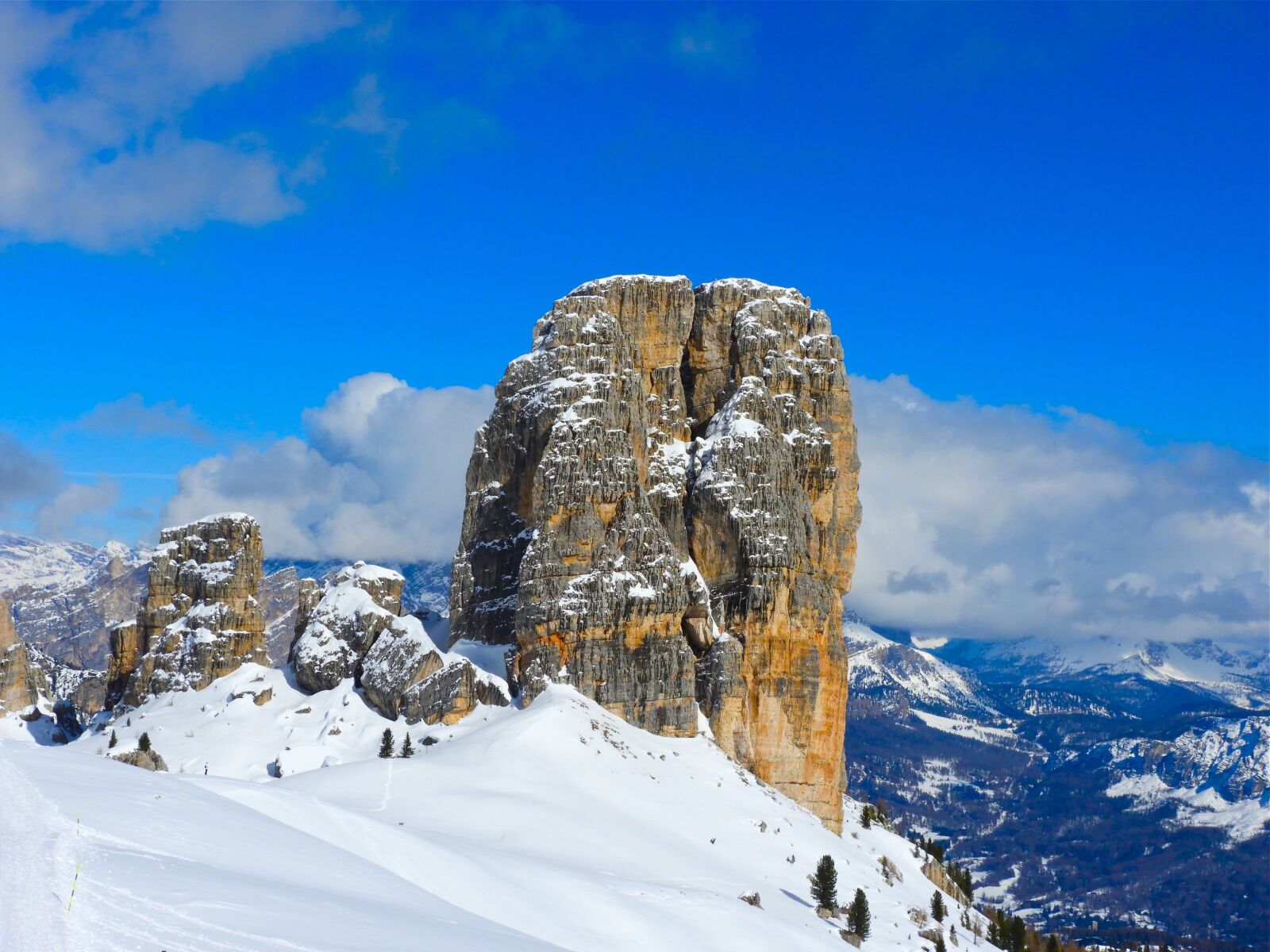Nikon Coolpix B700 sample photo. Mountain, snow, dolomites photography