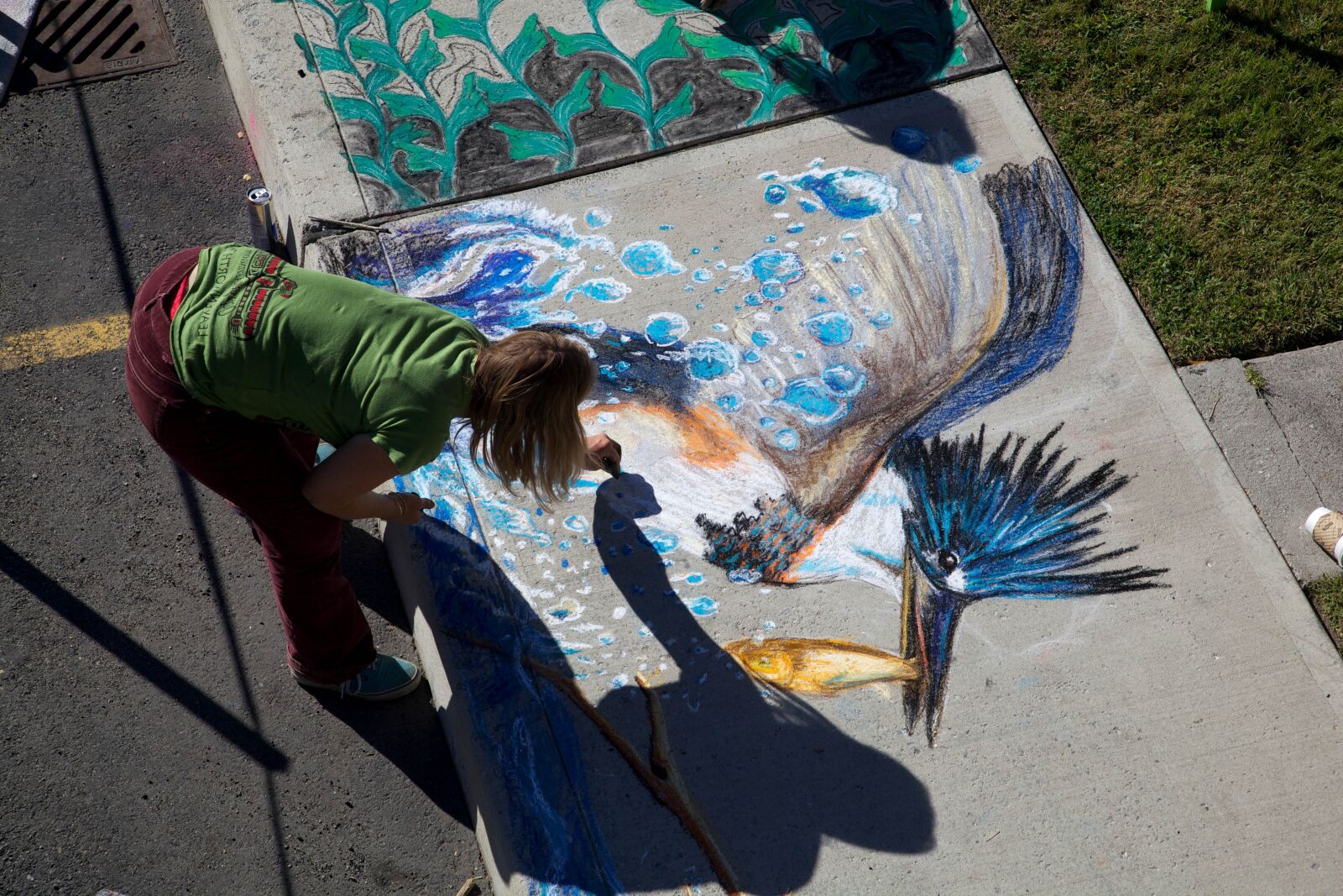 Canon EOS 5D Mark II sample photo. Artist, drawing, chalk photography