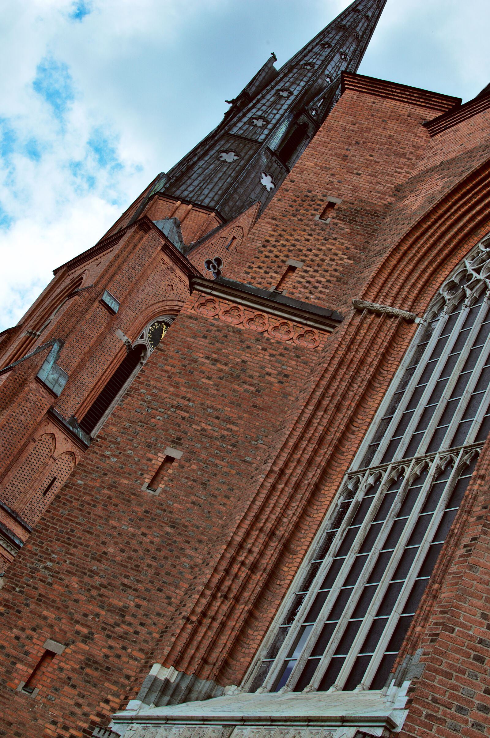 Nikon D3100 + Nikon AF-S DX Nikkor 35mm F1.8G sample photo. Bricks, church, colour, sky photography