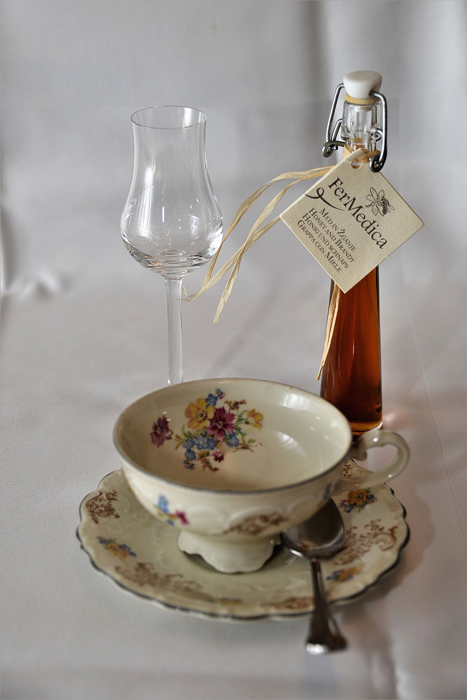 Nikon D610 sample photo. Liqueur, coffee cup, glass photography