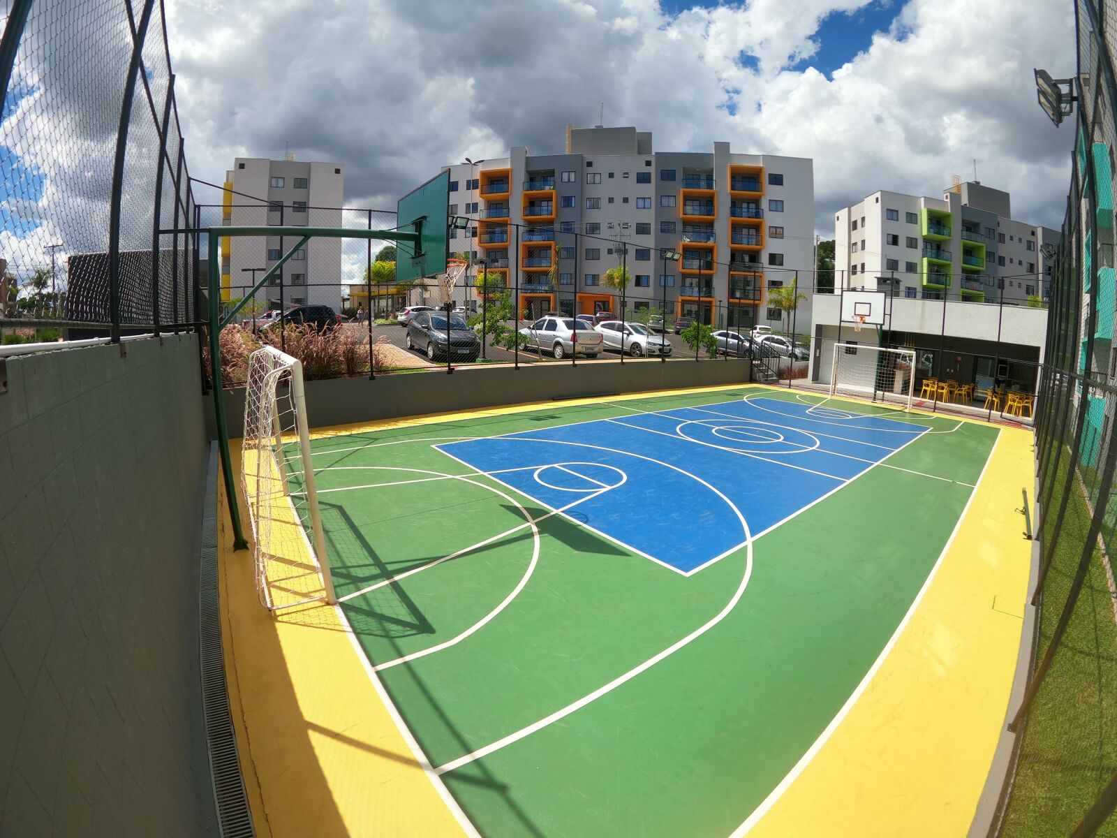GoPro Hero8 Black sample photo. Sky, clouds, court photography