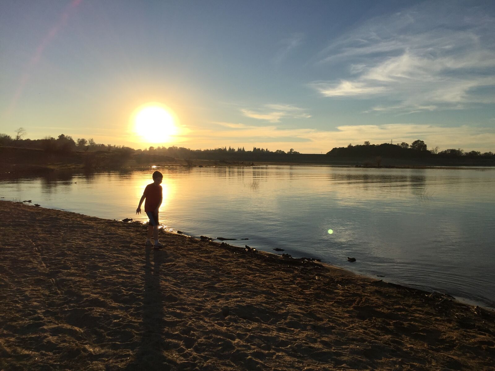 iPhone 6 Plus back camera 4.15mm f/2.2 sample photo. Sunset, folsom lake, lake photography