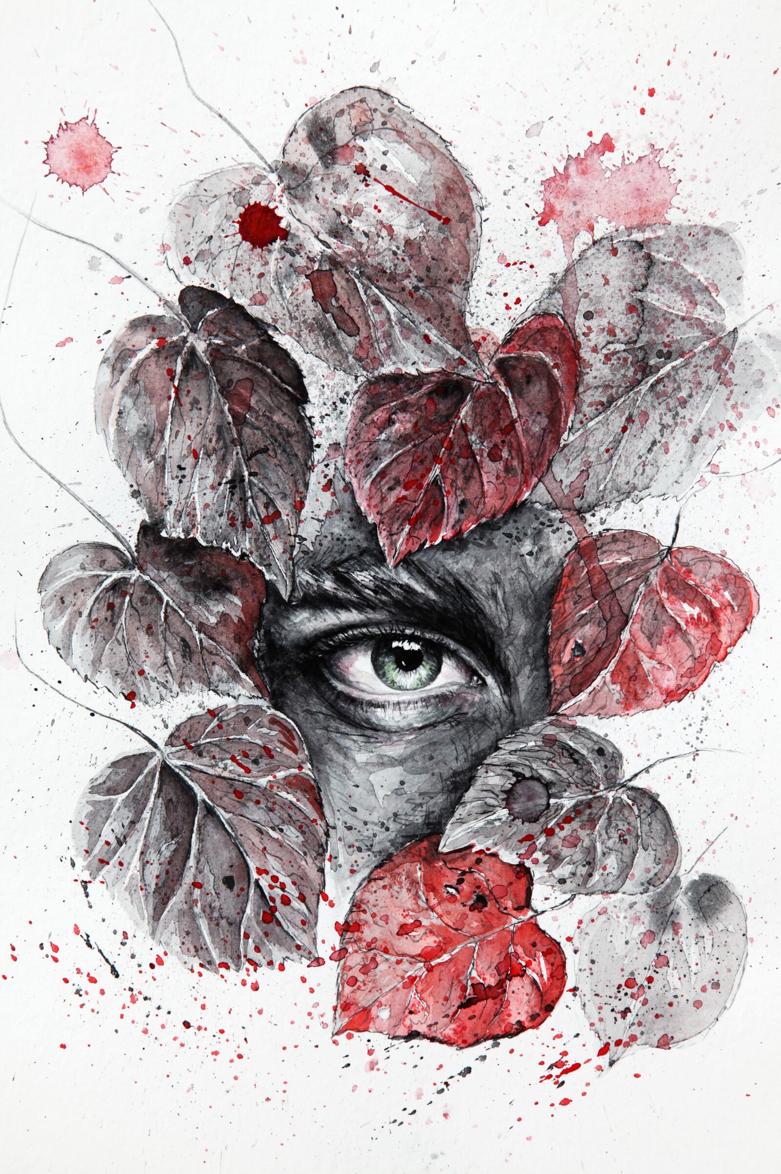 Canon EOS 5D Mark II sample photo. Autumn, red, eye photography