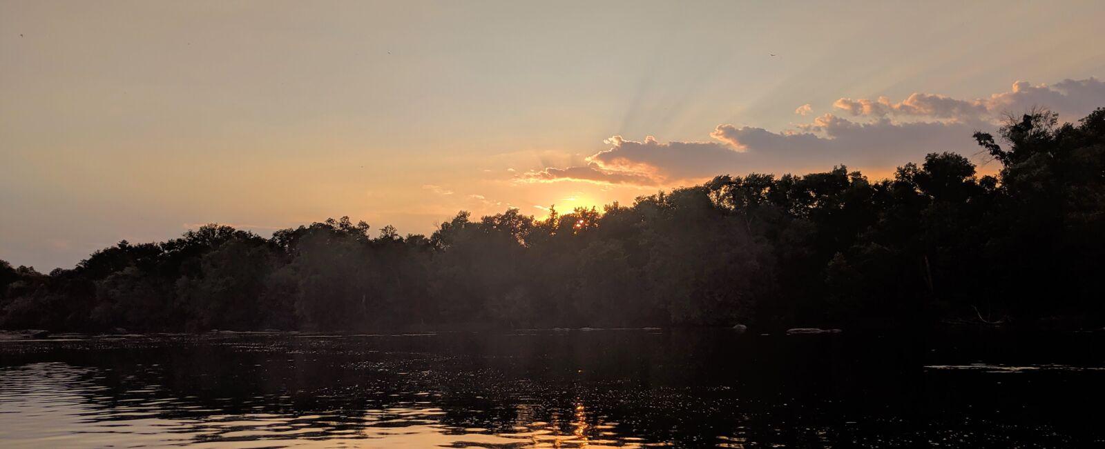 Google Pixel XL sample photo. Sunset, james river, water photography