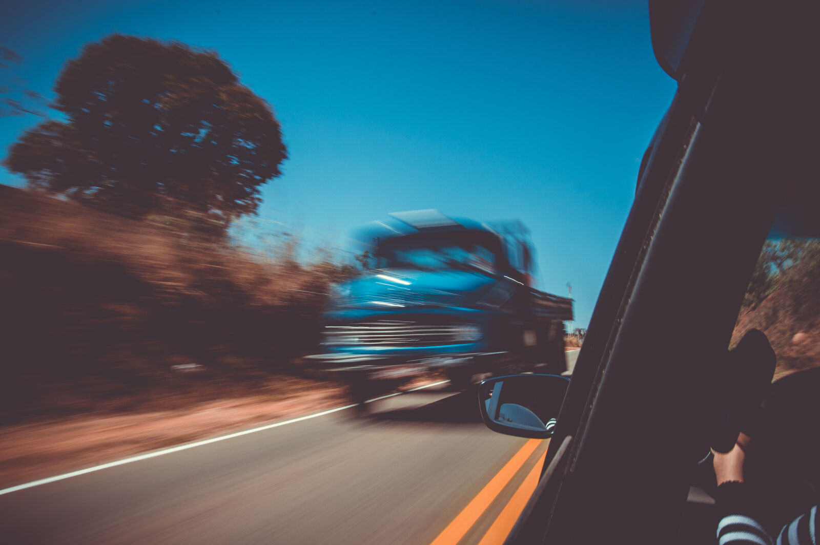 Nikon D3200 sample photo. Asphalt, blue, sky, blur photography