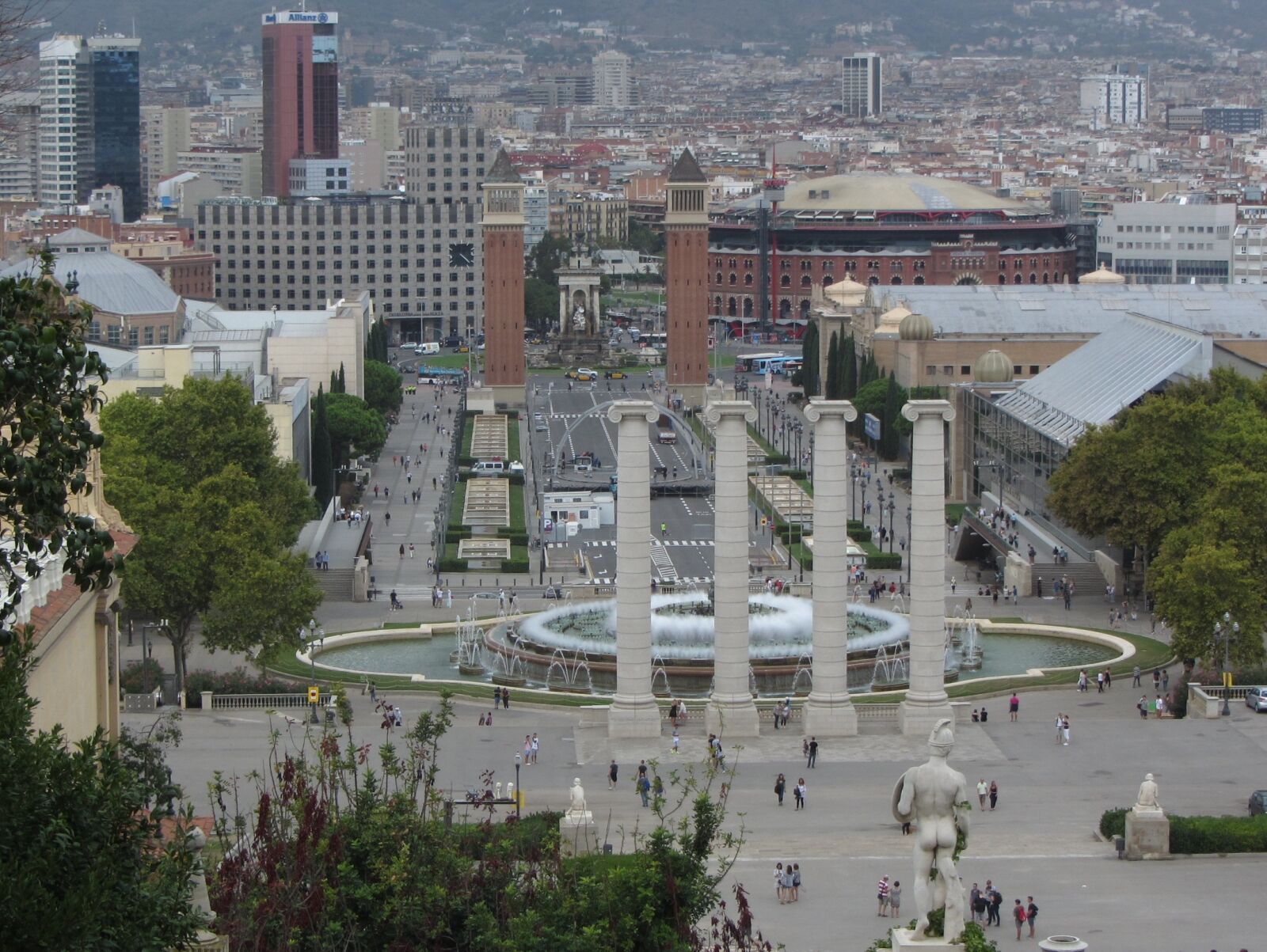 Canon PowerShot SX220 HS sample photo. Barcelona, plaza espanya, road photography