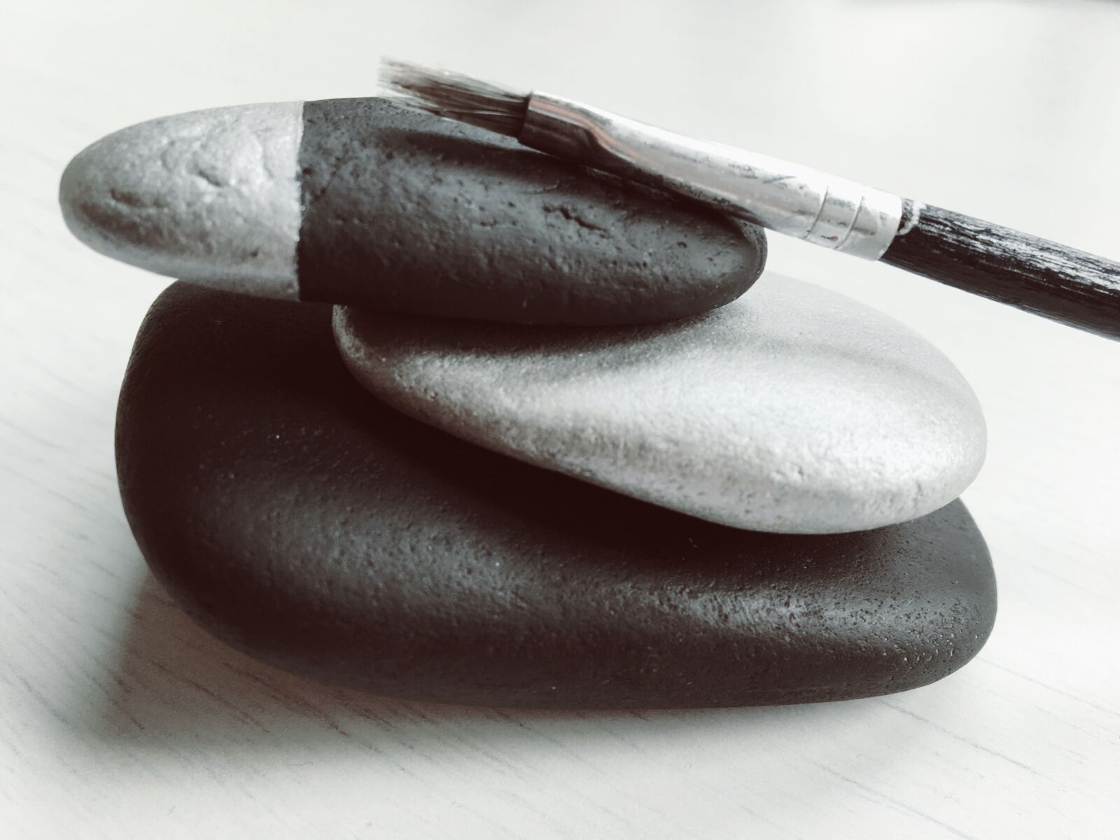 Apple iPhone 6s sample photo. Stones, pebbles, silver photography