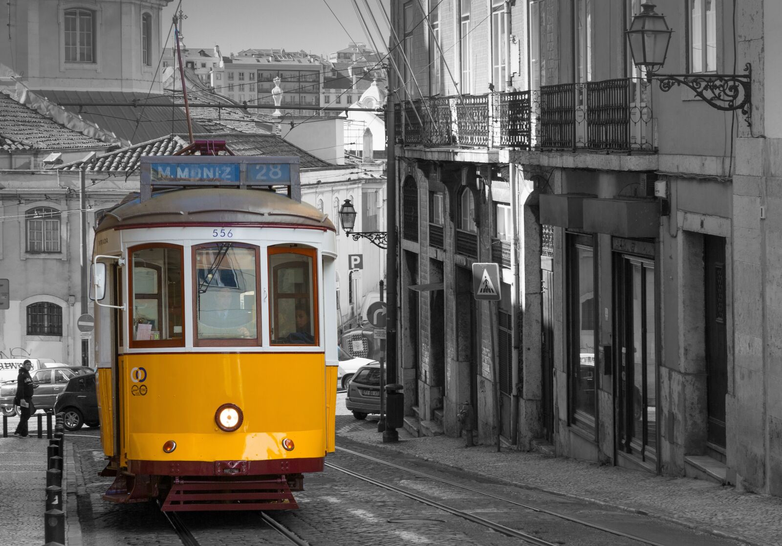 Canon EF 24-70mm F2.8L USM sample photo. Lisbon, tram, historically photography