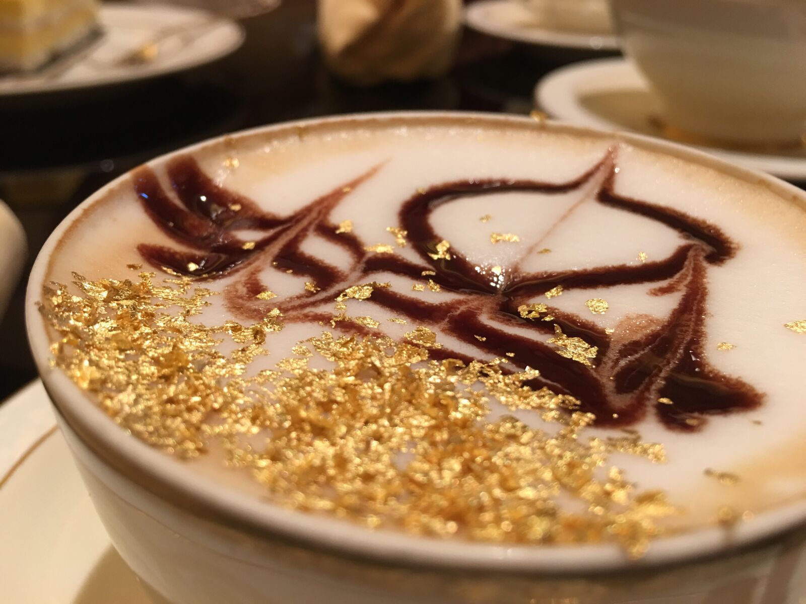 iPhone 6s Plus back camera 4.15mm f/2.2 sample photo. Golden, cappuccino, coffee photography
