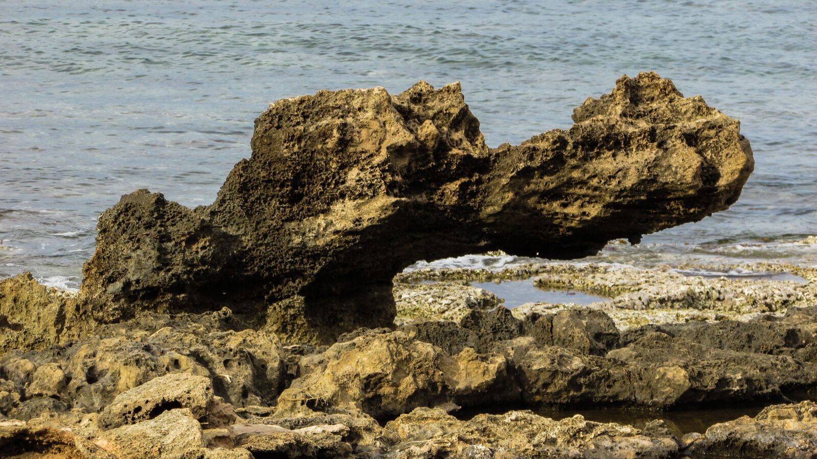 Canon PowerShot SX400 IS sample photo. Cyprus, protaras, rock photography