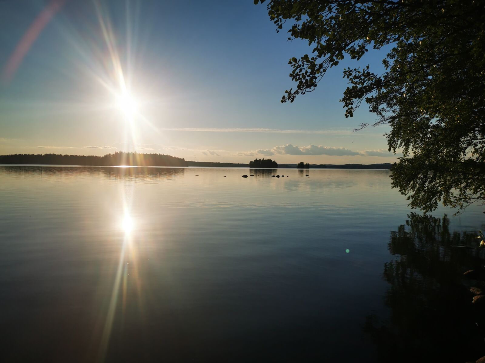 HUAWEI P30 sample photo. Midsummer, finland, reflection photography