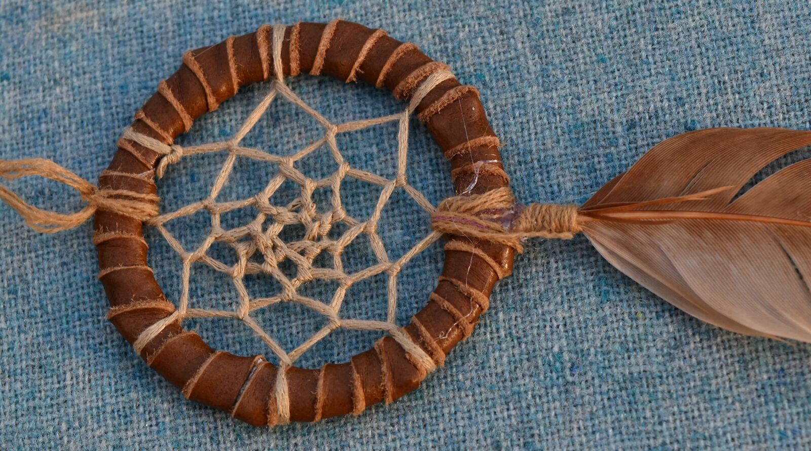 Nikon D5500 sample photo. Circle, decoration, feather, leather photography