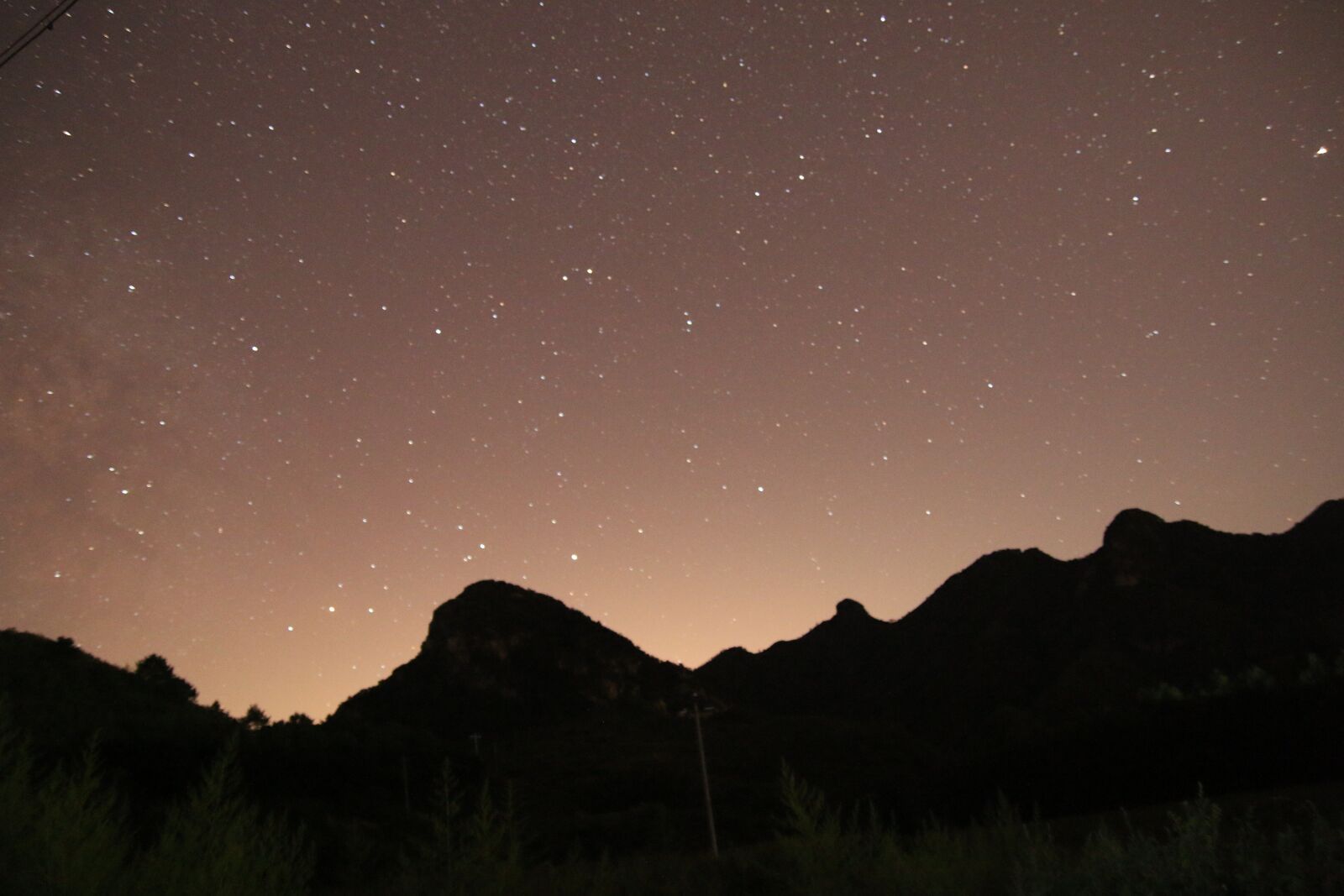Canon EOS 70D sample photo. Starry sky, night view photography