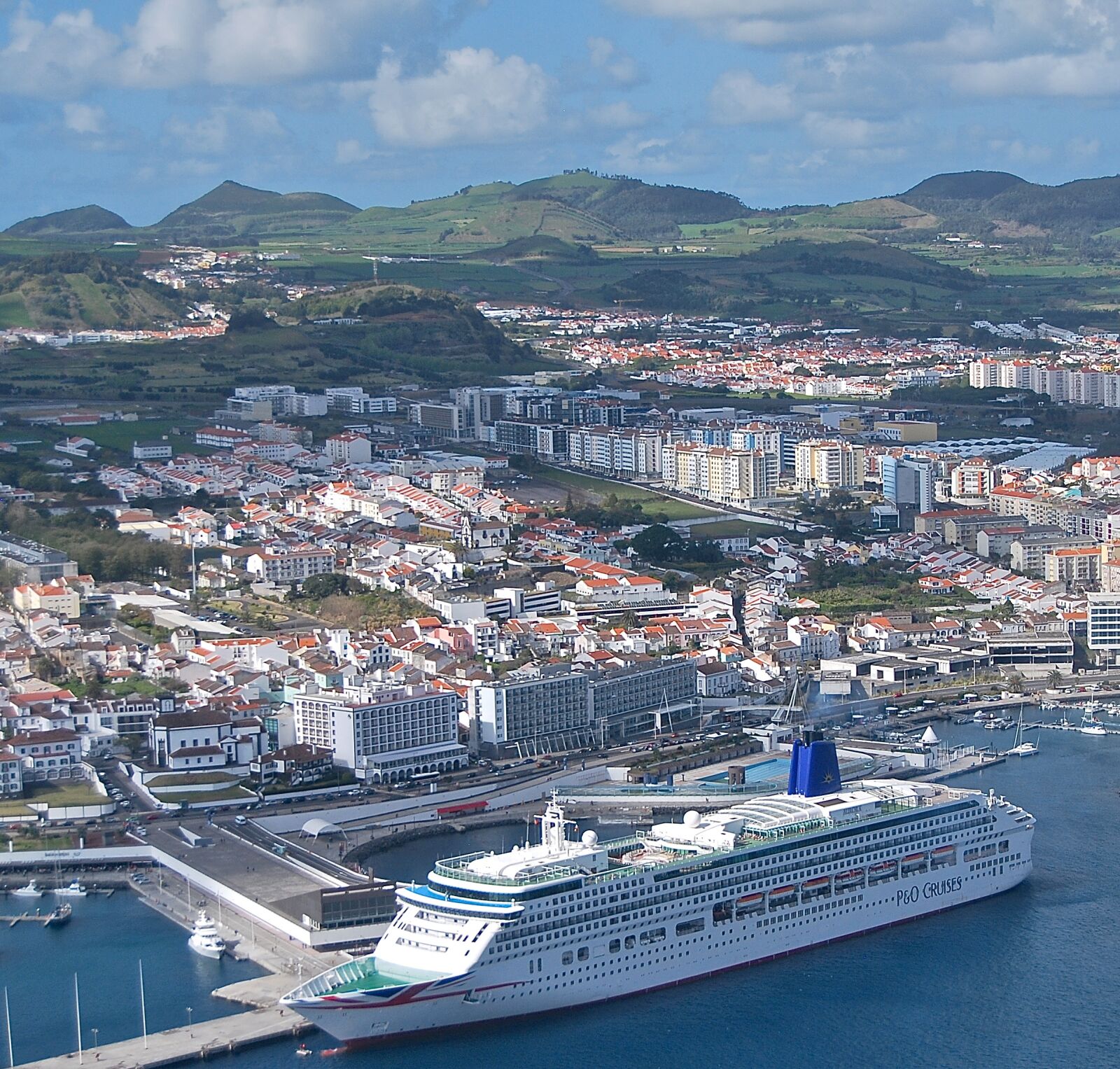 Nikon D60 sample photo. Aerial, azores, ships photography