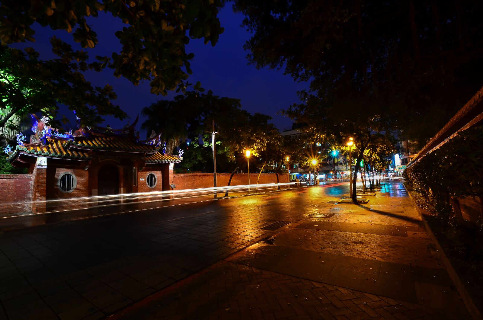 Nikon D7000 sample photo. Taipei, confucian temple, night photography