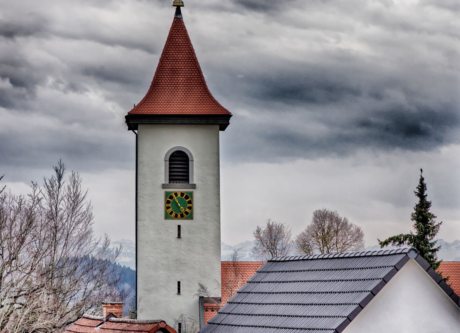 Nikon D7200 sample photo. Steeple, village, church photography