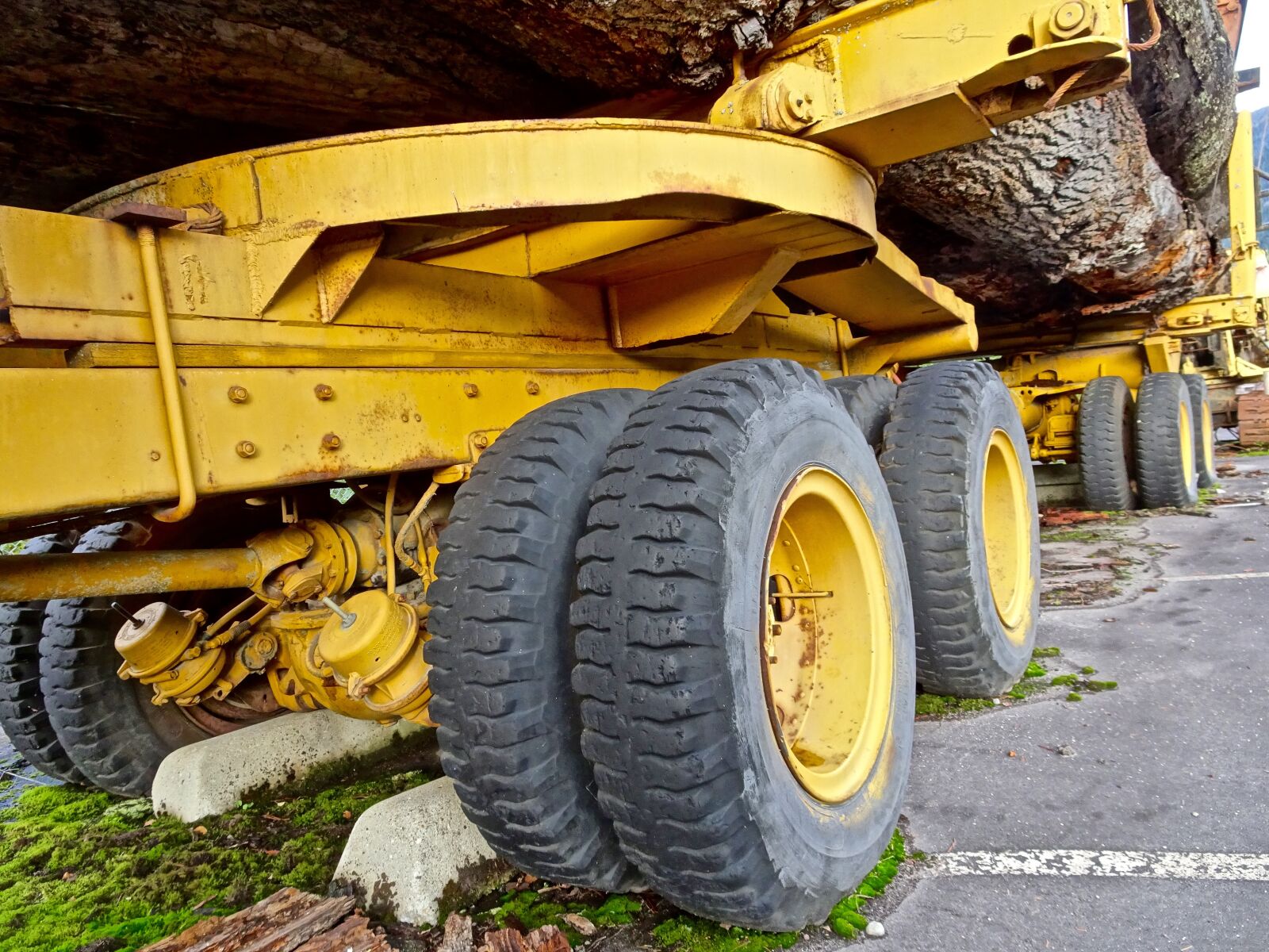 Sony Cyber-shot DSC-HX90V sample photo. Wheels, log truck, transport photography