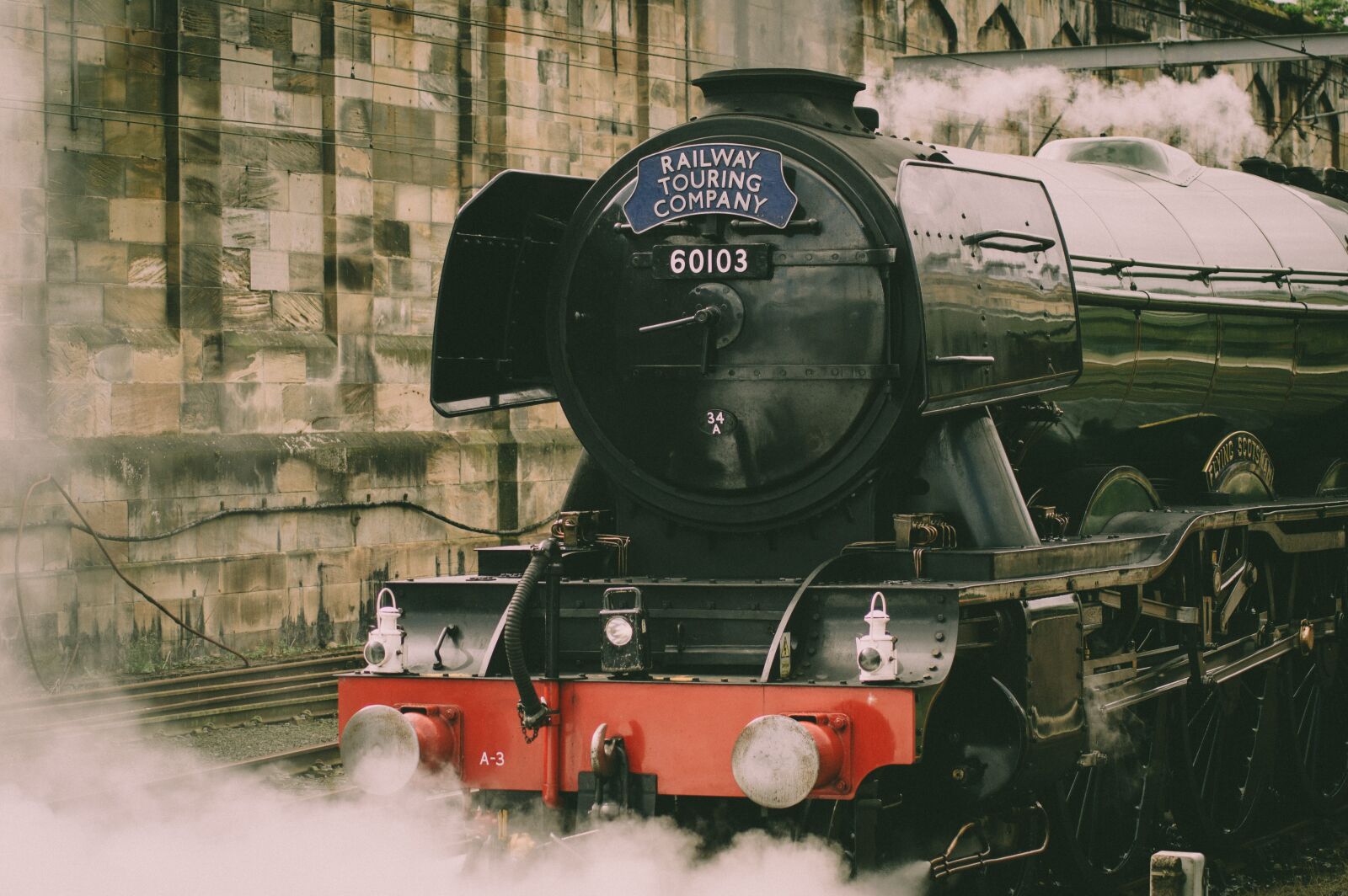 Nikon D3200 sample photo. The flying scotsman, train photography
