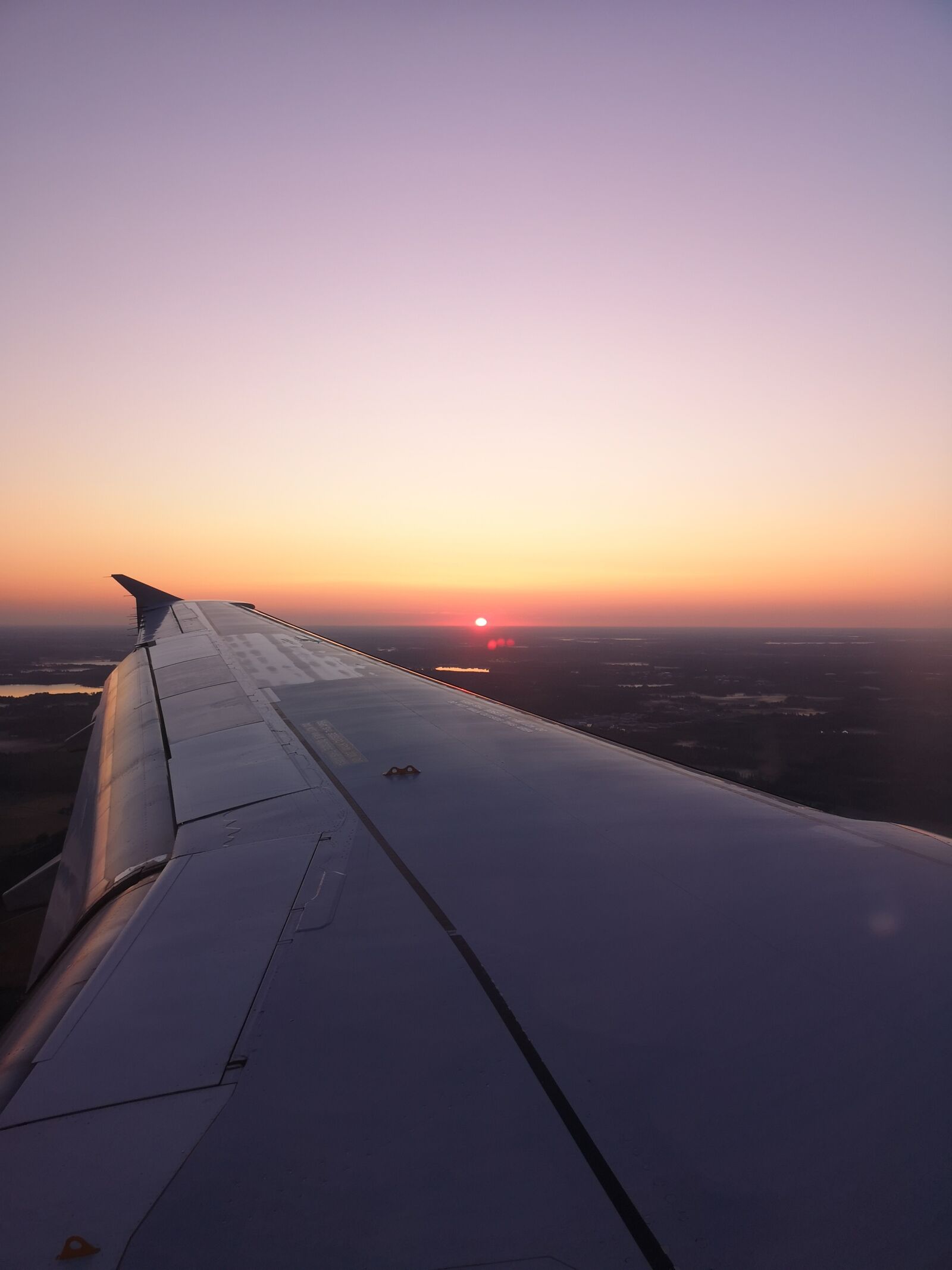 HUAWEI CLT-L29 sample photo. Air travel, airplane, sunset photography