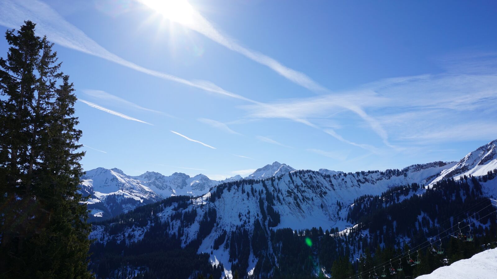 Sony a6000 sample photo. Winter, sun, snow photography