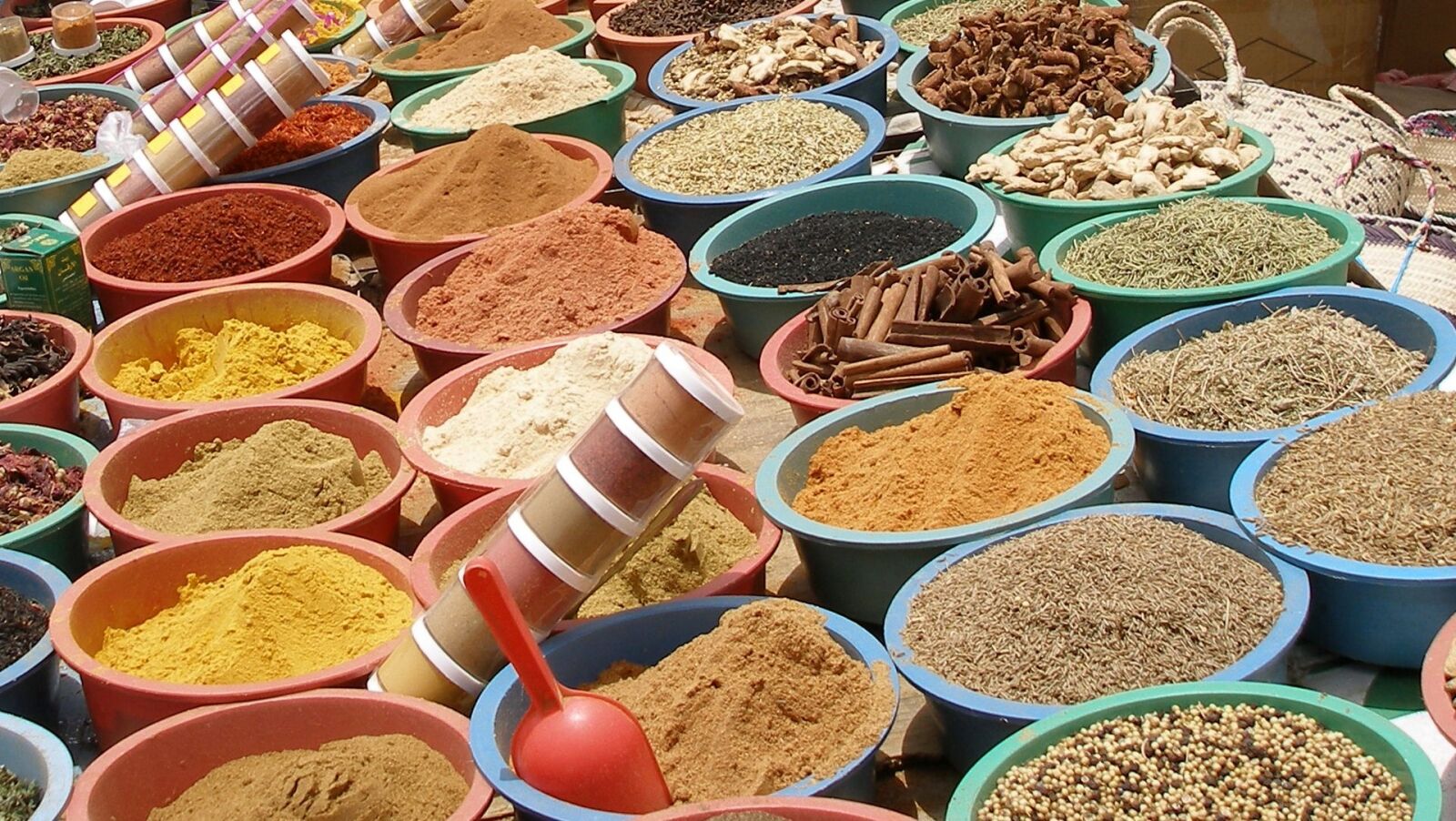 Olympus SP350 sample photo. Market, spices, condiments photography