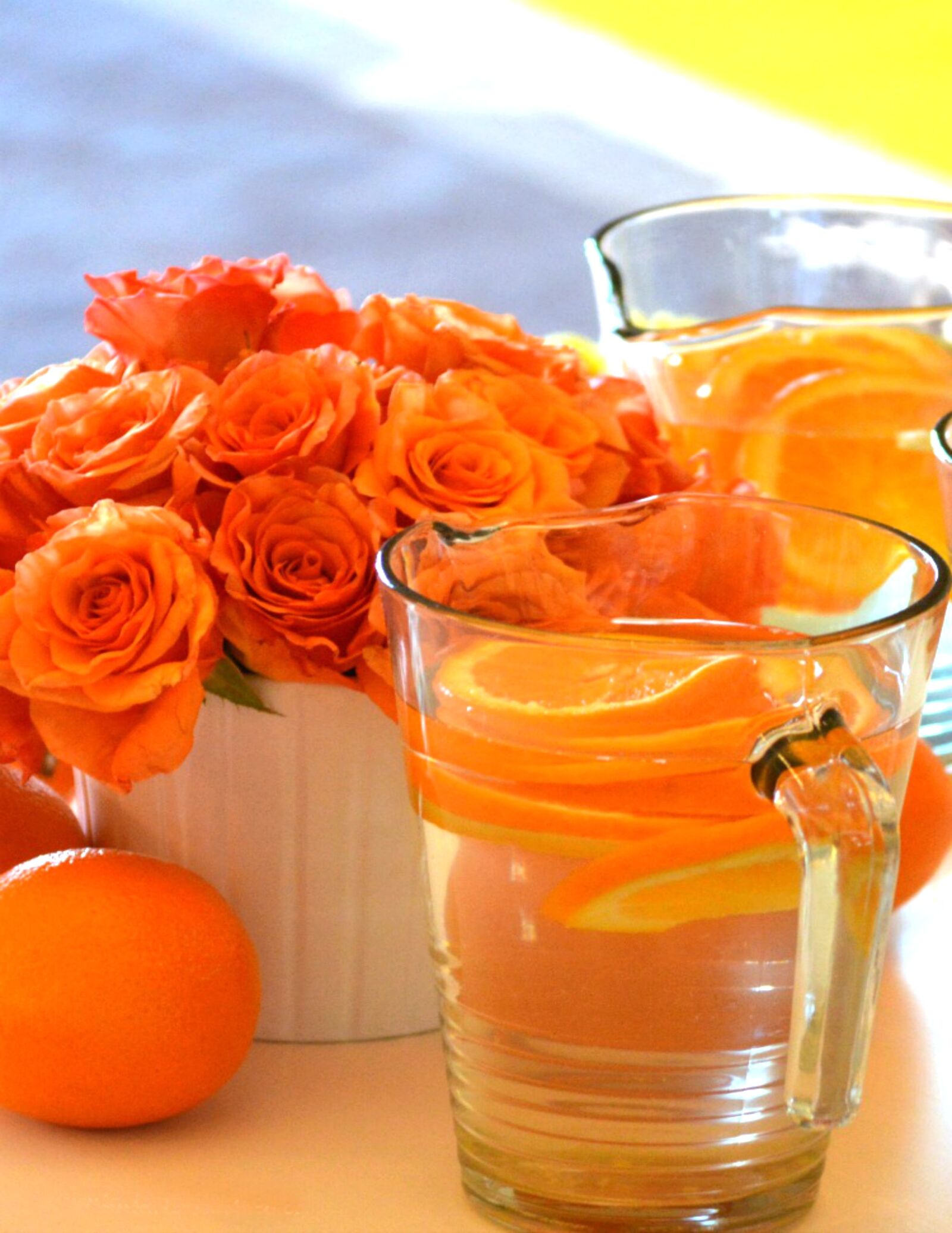 Nikon D3200 sample photo. Oranges, roses, flowers photography