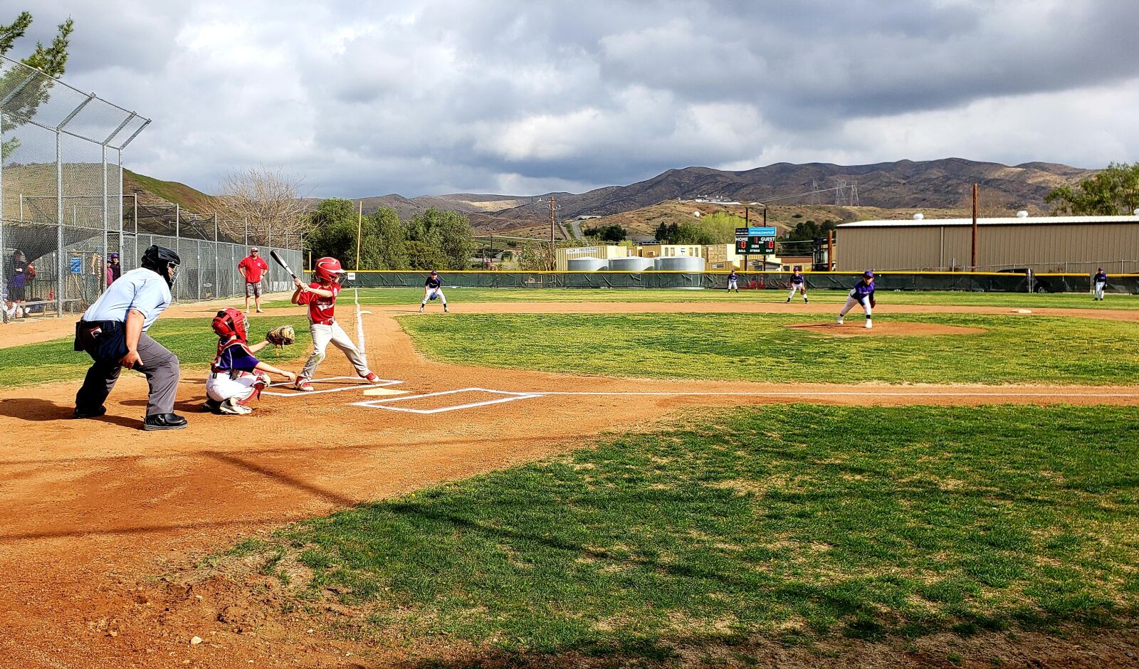 Samsung Galaxy S9+ sample photo. Baseball, opening day, play photography