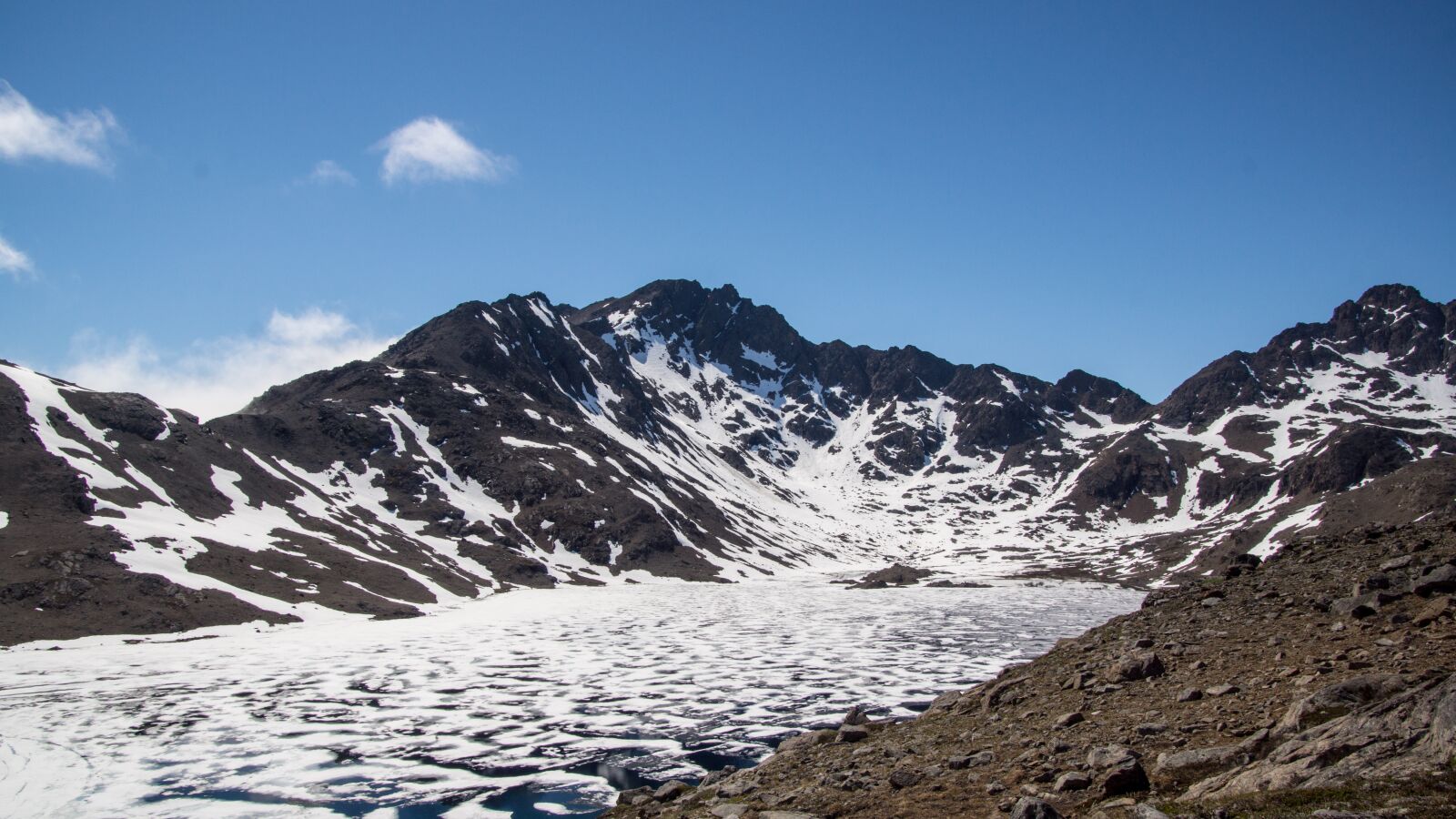 Tamron 16-300mm F3.5-6.3 Di II VC PZD Macro sample photo. Frozen, mountain, lake photography
