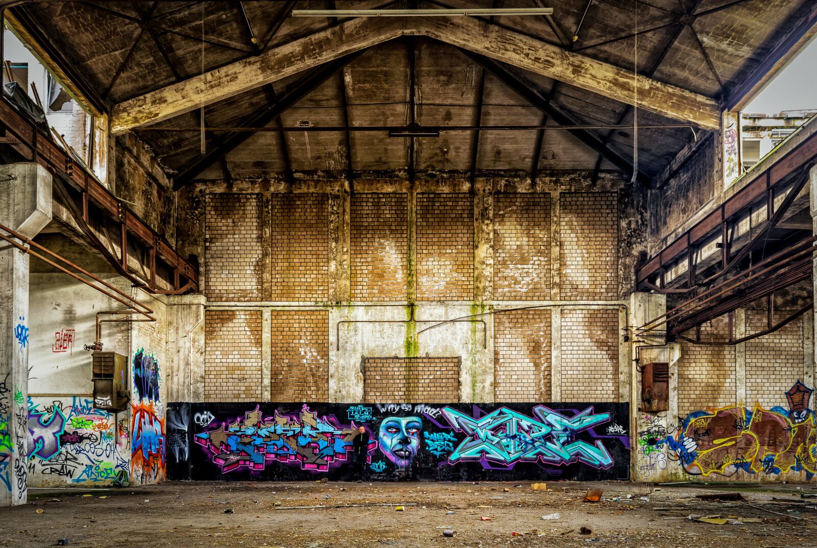 Nikon D3300 sample photo. Lost places, factory, hall photography