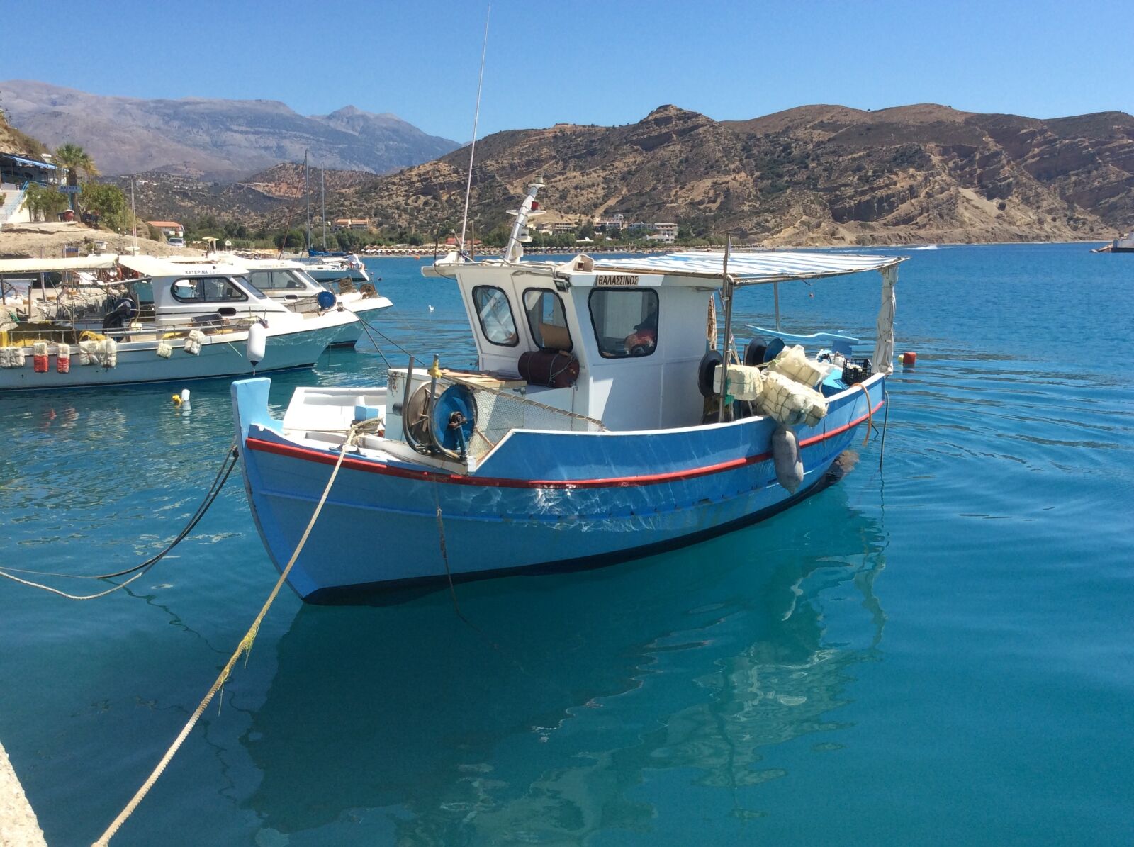 Apple iPad Air sample photo. Boat, crete, fishing photography
